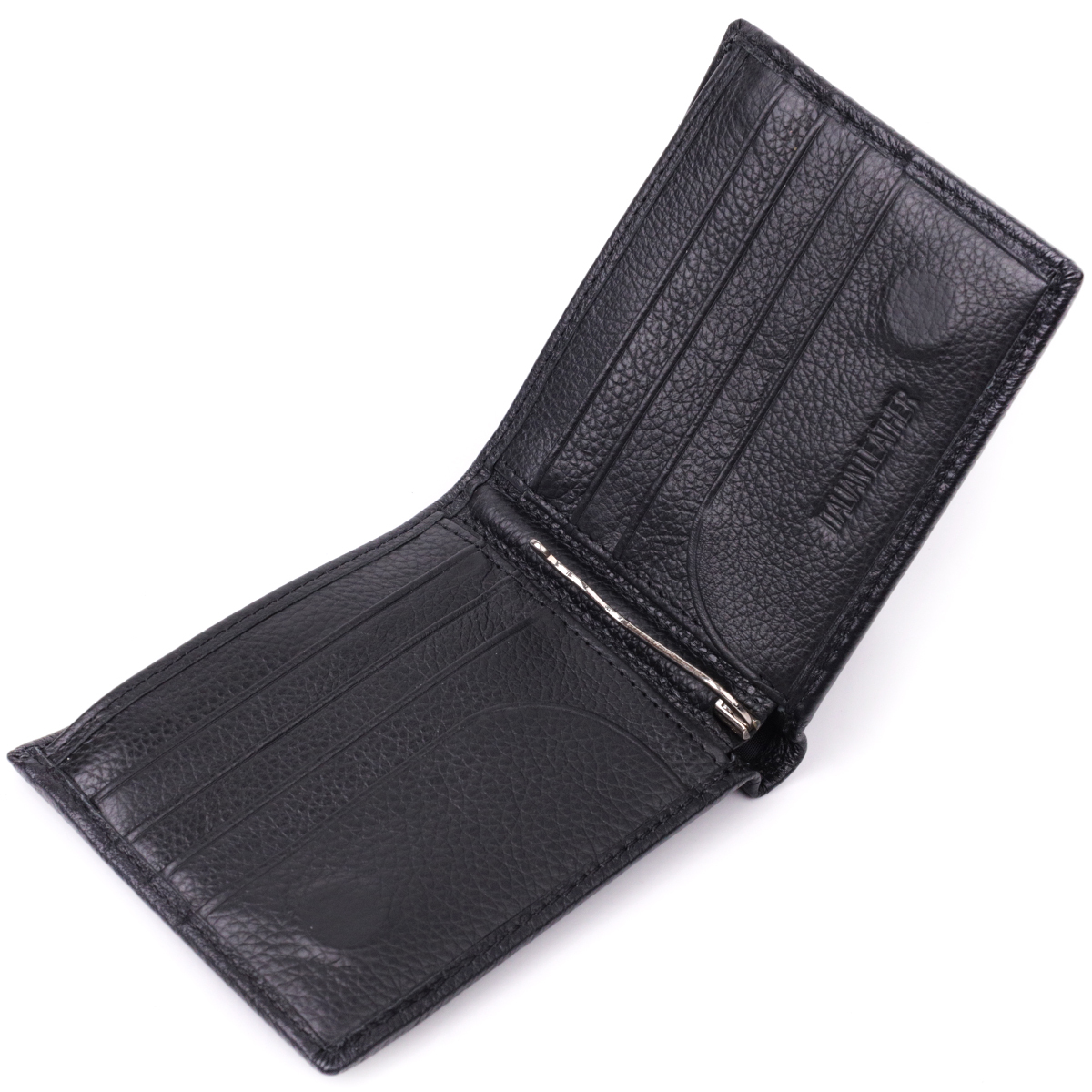 Кошелек мужкой кожаный St Leather 22539 черный фото5