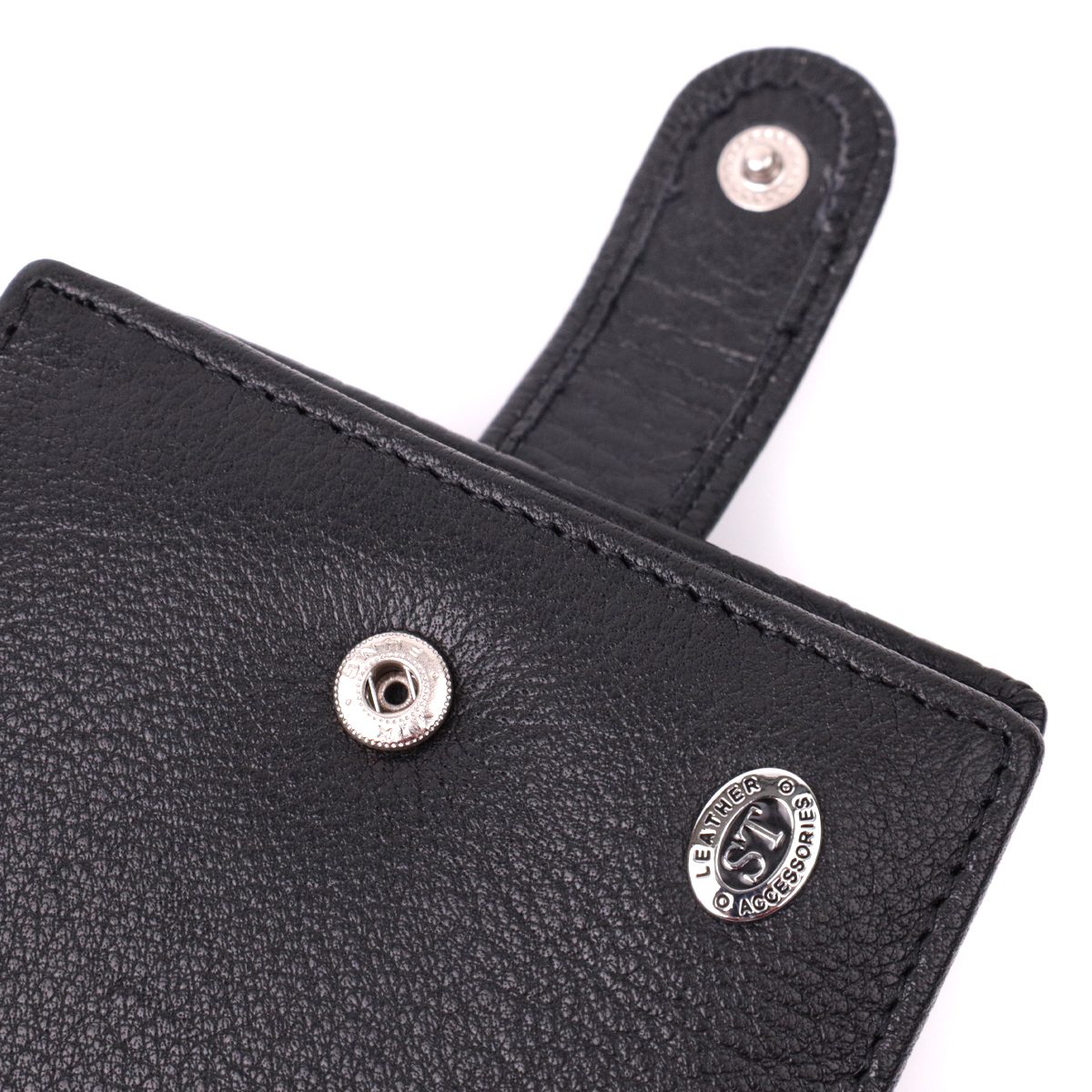 Кошелек мужкой кожаный St Leather 22541 черный фото6