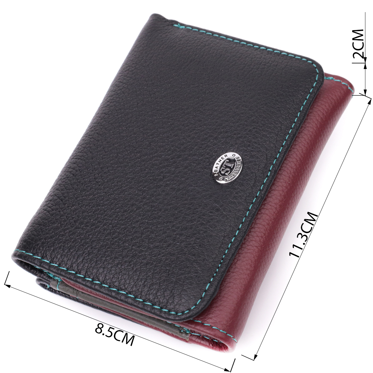 Гаманець жіночий шкіряний St Leather 22553 різнокольоровий фото7