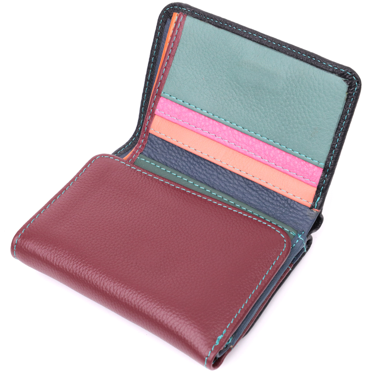 Гаманець жіночий шкіряний St Leather 22553 різнокольоровий фото9