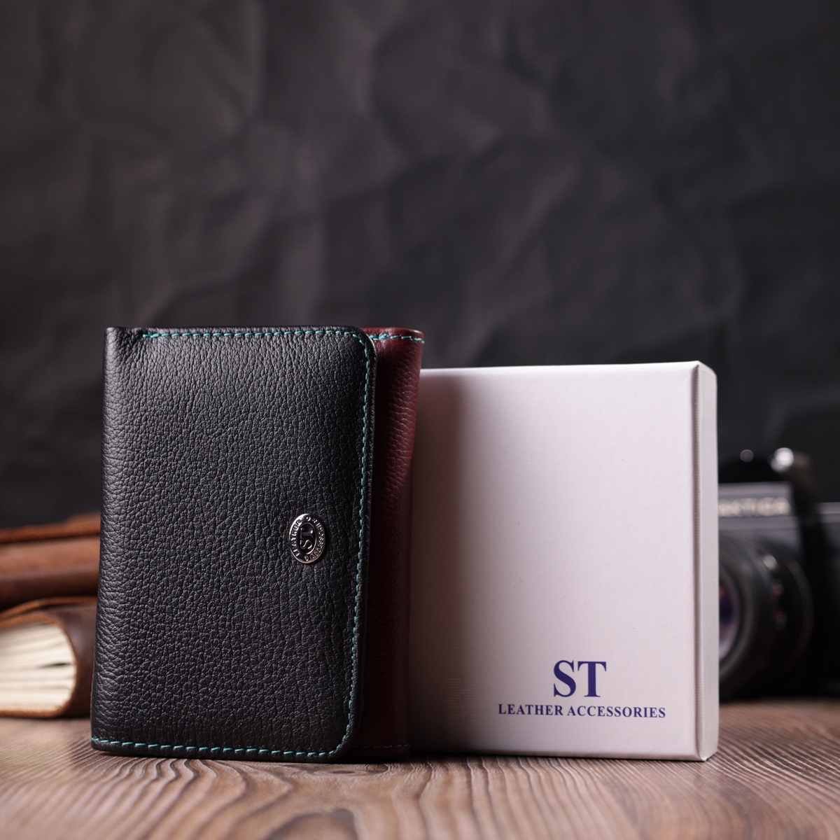 Гаманець жіночий шкіряний St Leather 22553 різнокольоровий фото14