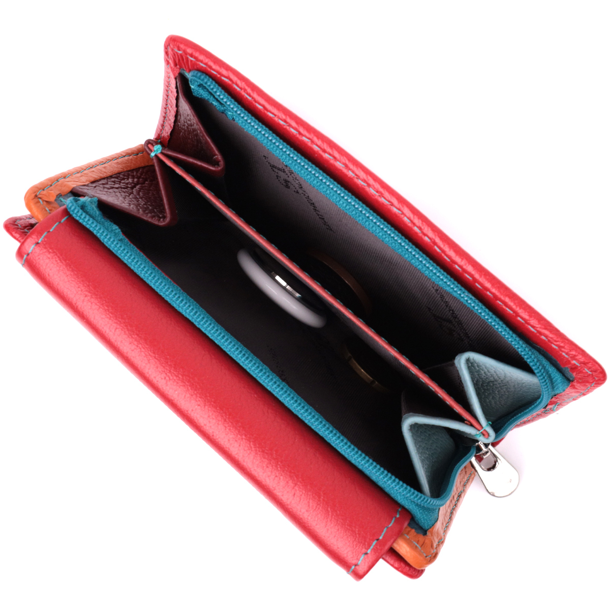 Кошелек женский кожаный St Leather 22562 красный фото10