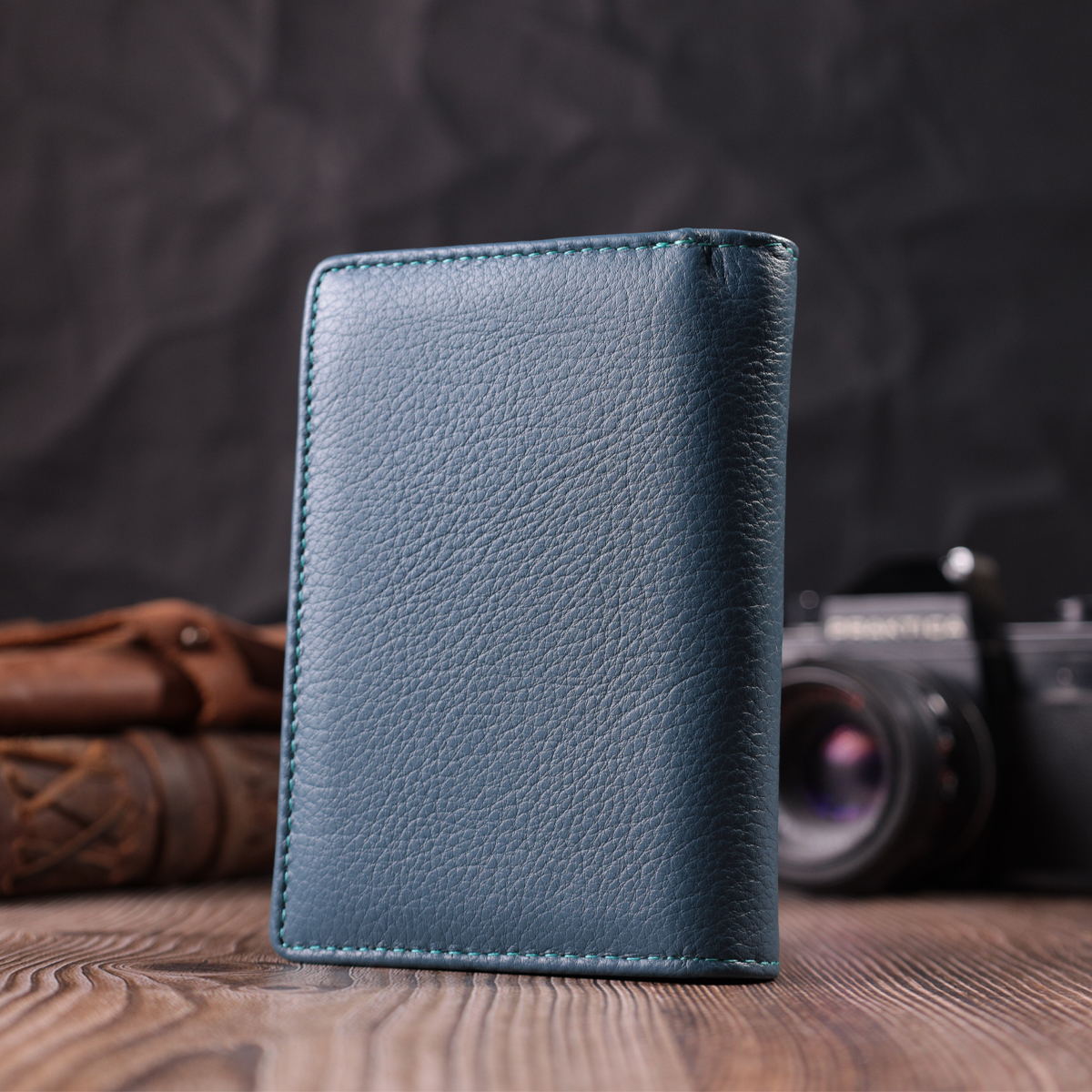 Кошелек женский кожаный St Leather 16802 бирюзовый фото10