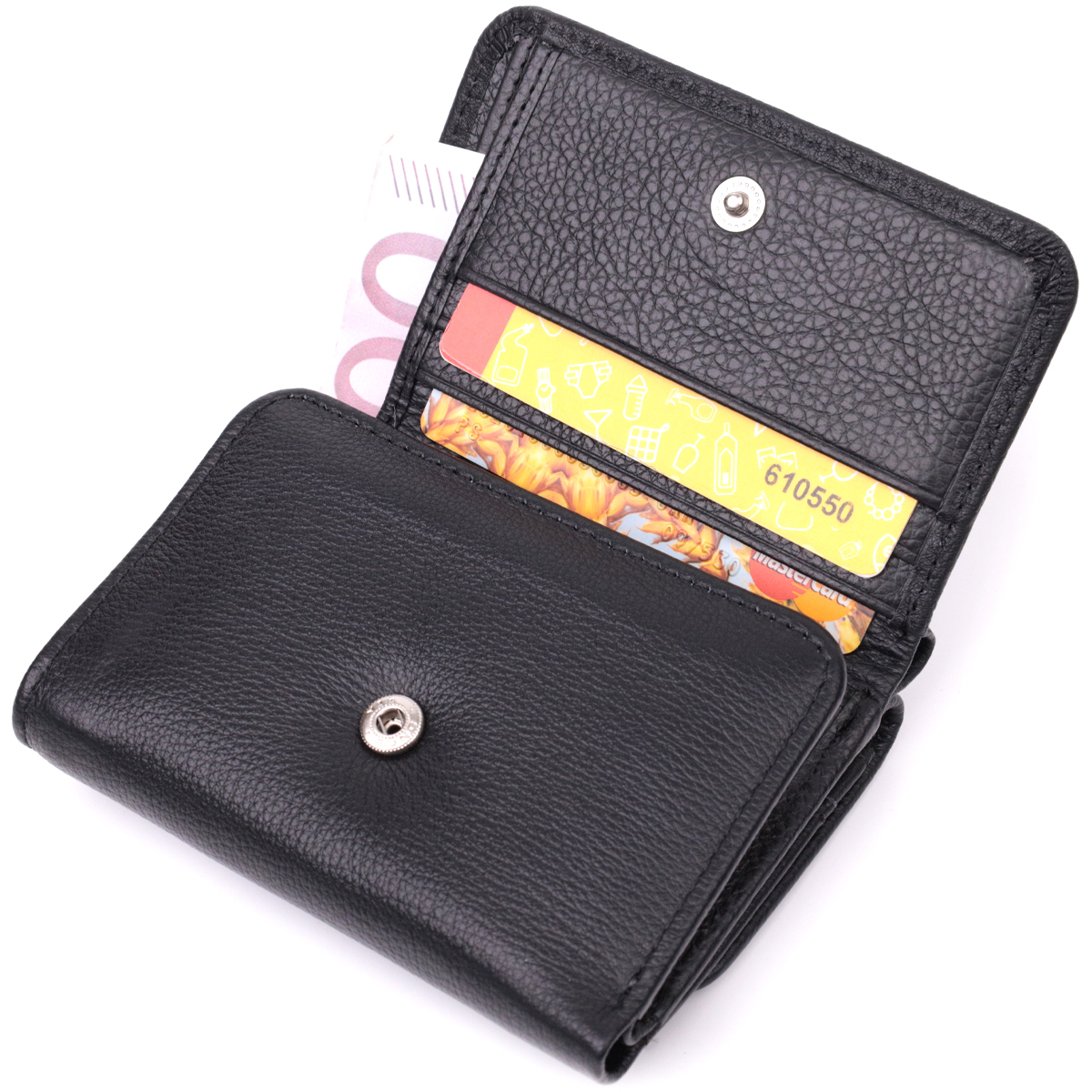 Кошелек женский кожаный St Leather 16804 черный фото9