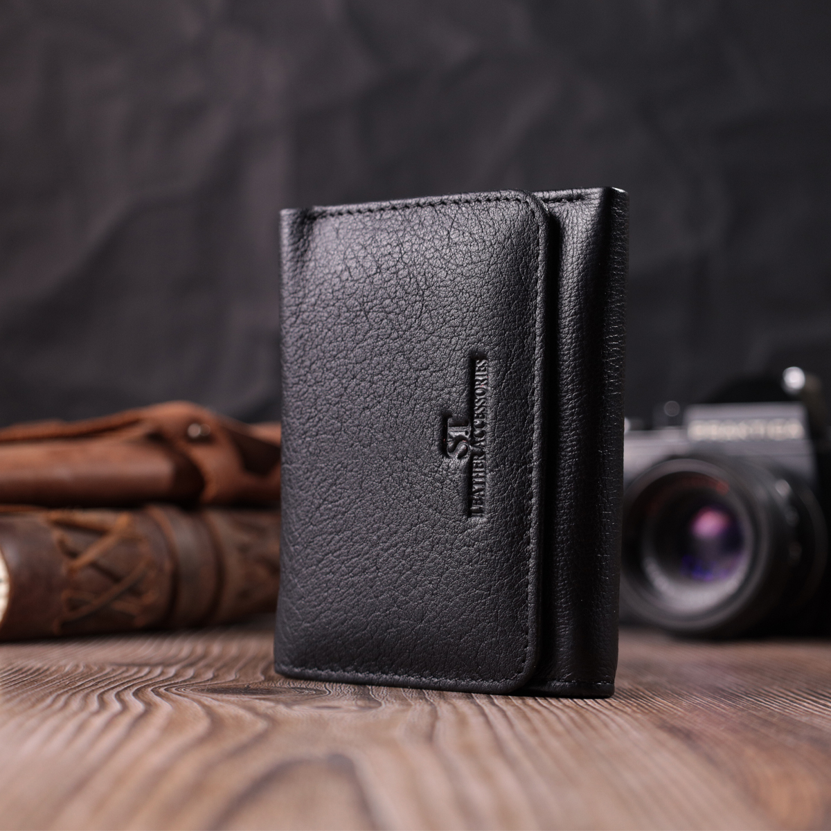 Кошелек женский кожаный St Leather 16804 черный фото12
