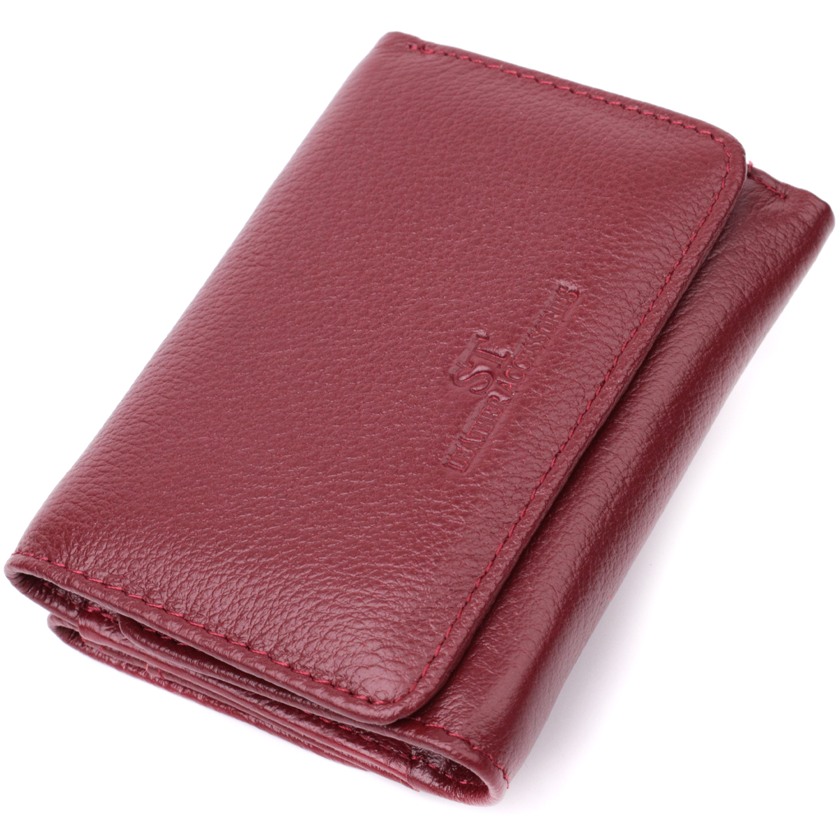 Кошелек женский кожаный St Leather 16805 бордовый фото5