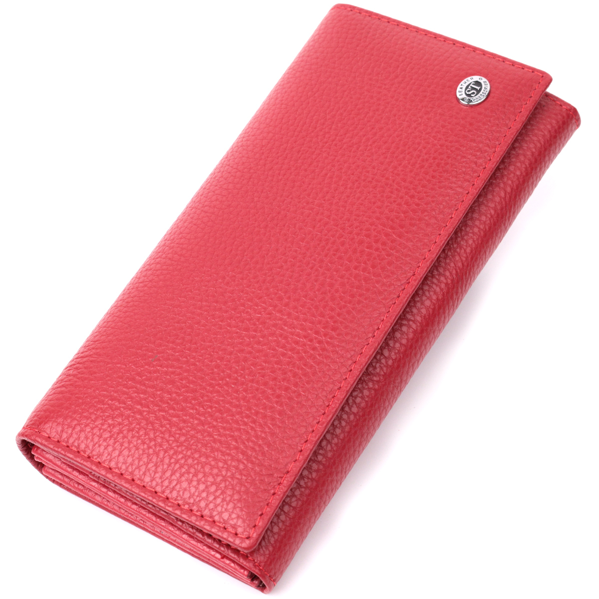 Кошелек женский кожаный St Leather 16807 красный фото5