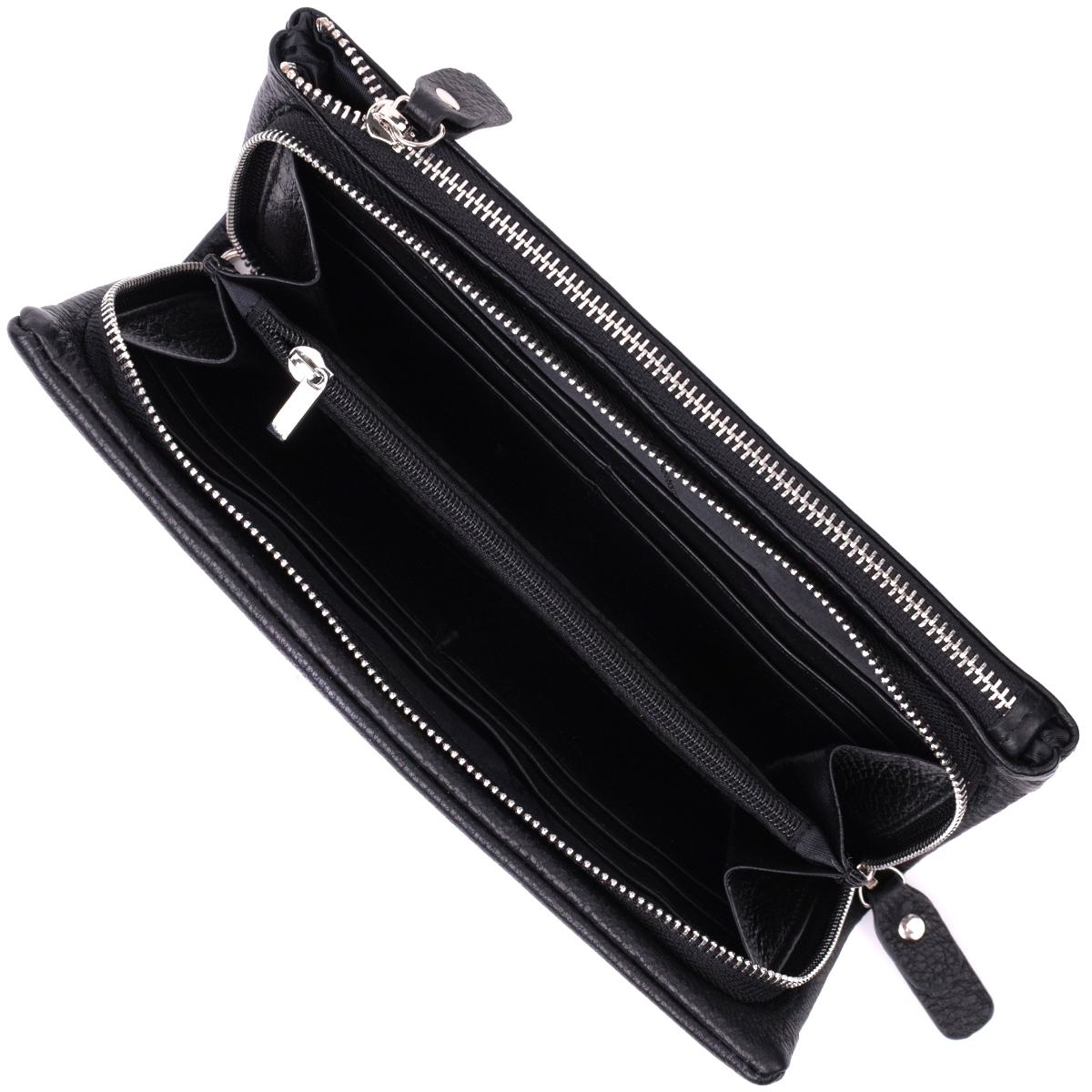 Кошелек женский кожаный St Leather 22574 черный фото9