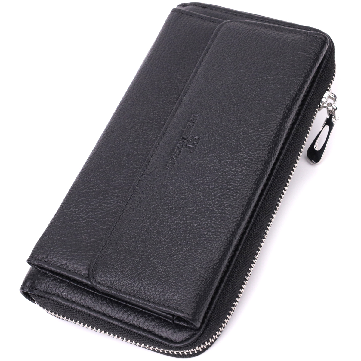 Кошелек кожаный St Leather 22675 черный фото5