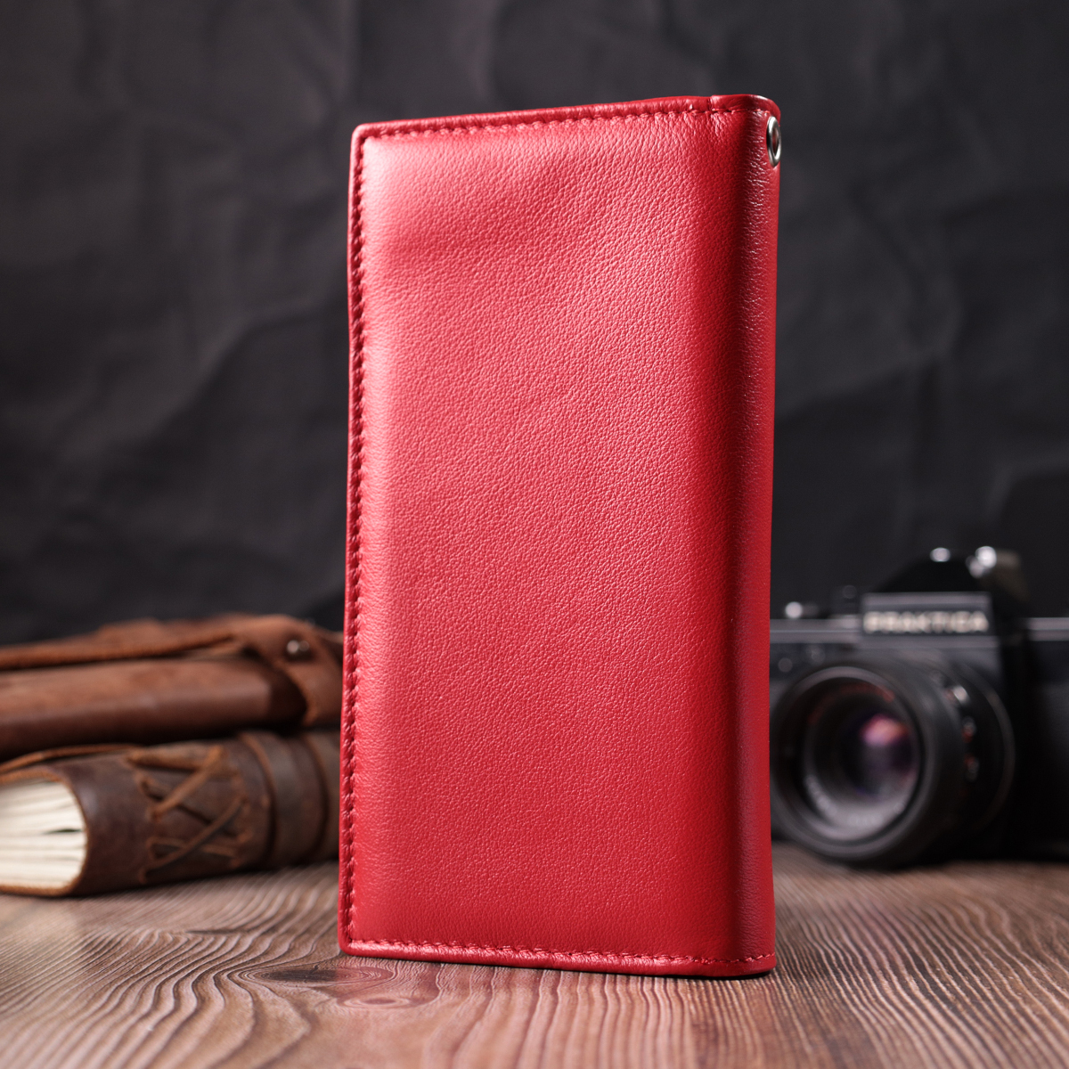 Гаманець жіночий шкіряний St Leather 22679 червоний фото13