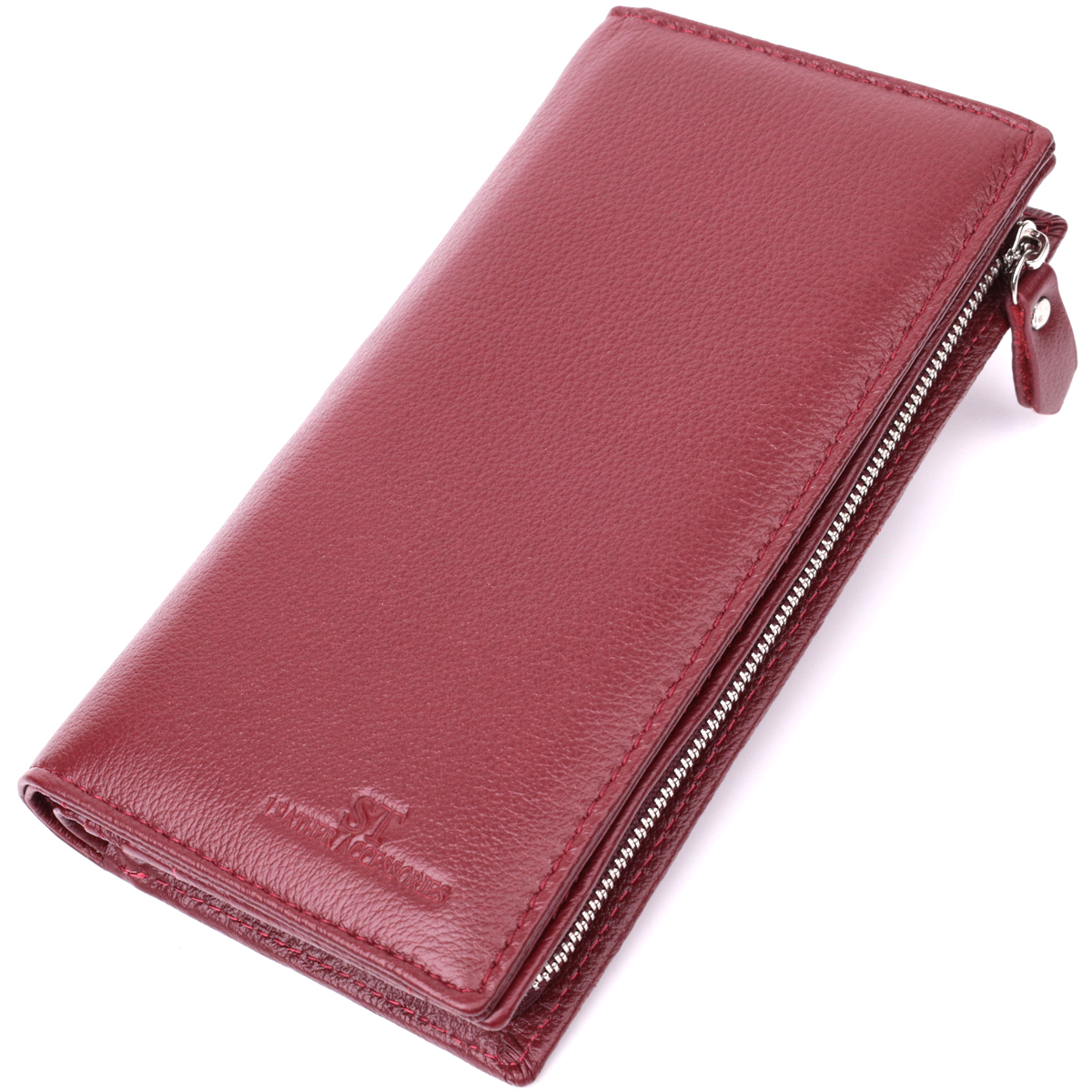 Кошелек женский кожаный St Leather 22680 бордовый фото5