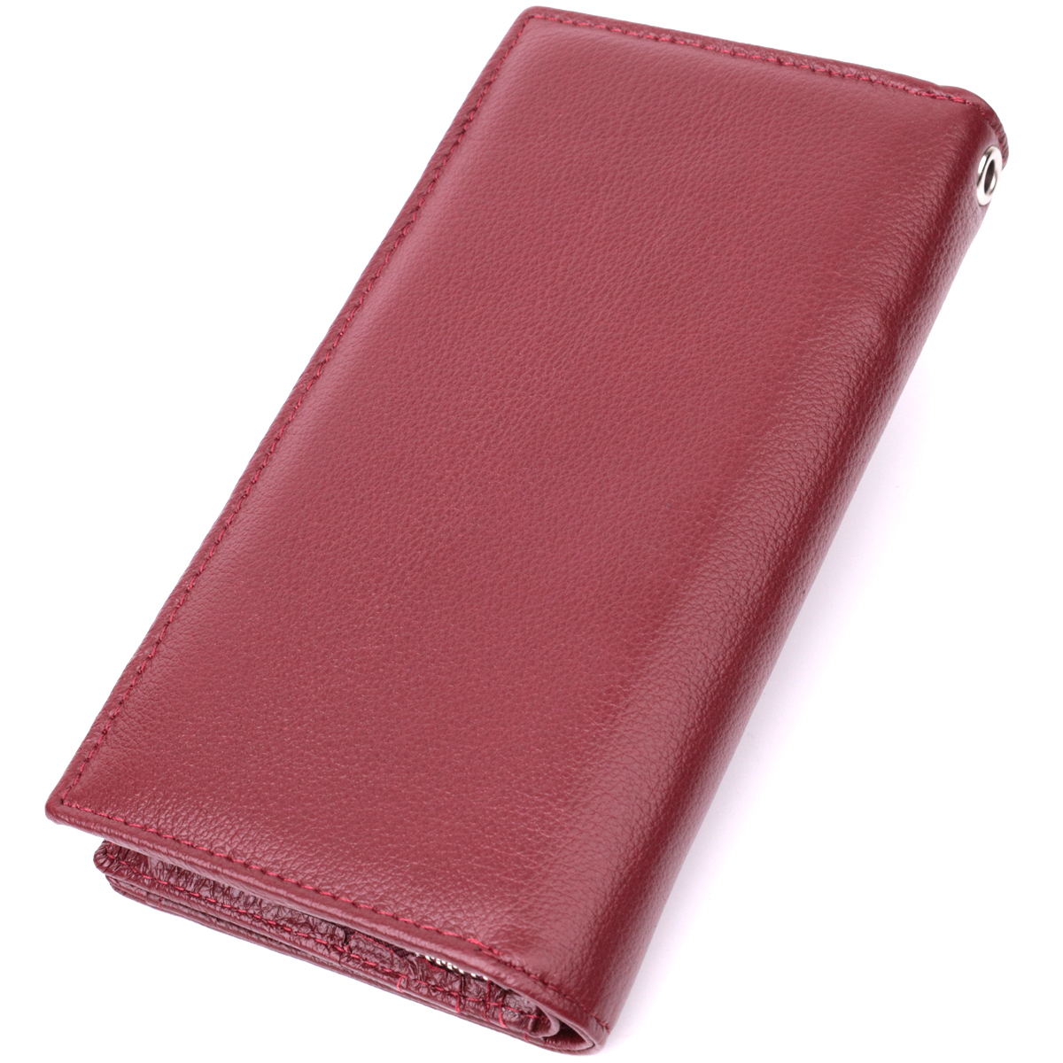 Кошелек женский кожаный St Leather 22680 бордовый фото6