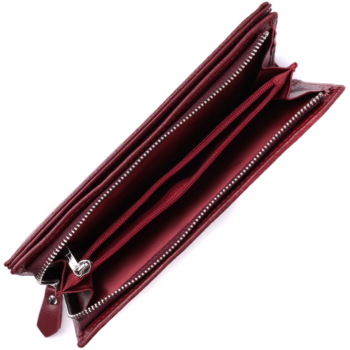 Кошелек женский кожаный St Leather 22680 бордовый фото11