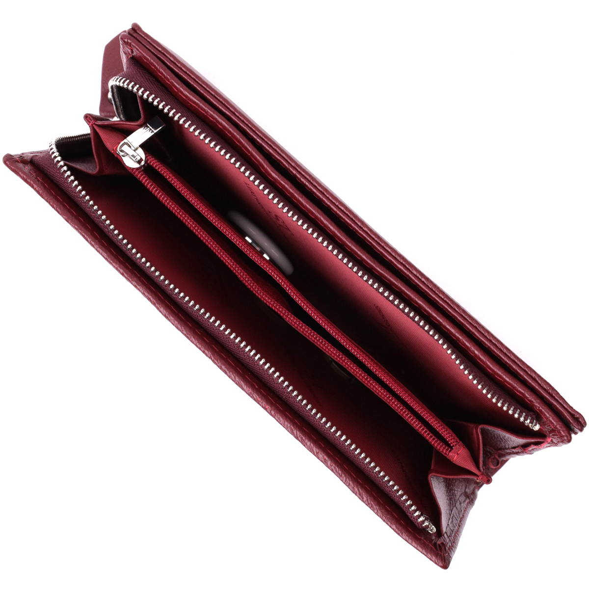 Кошелек женский кожаный St Leather 22680 бордовый фото12