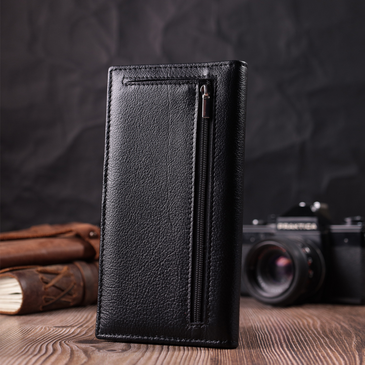 Кошелек женский кожаный St Leather 22687 черный фото13