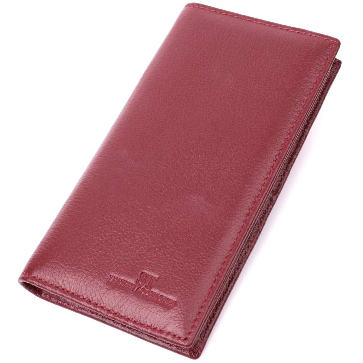 Кошелек женский кожаный St Leather 22688 бордовый фото5