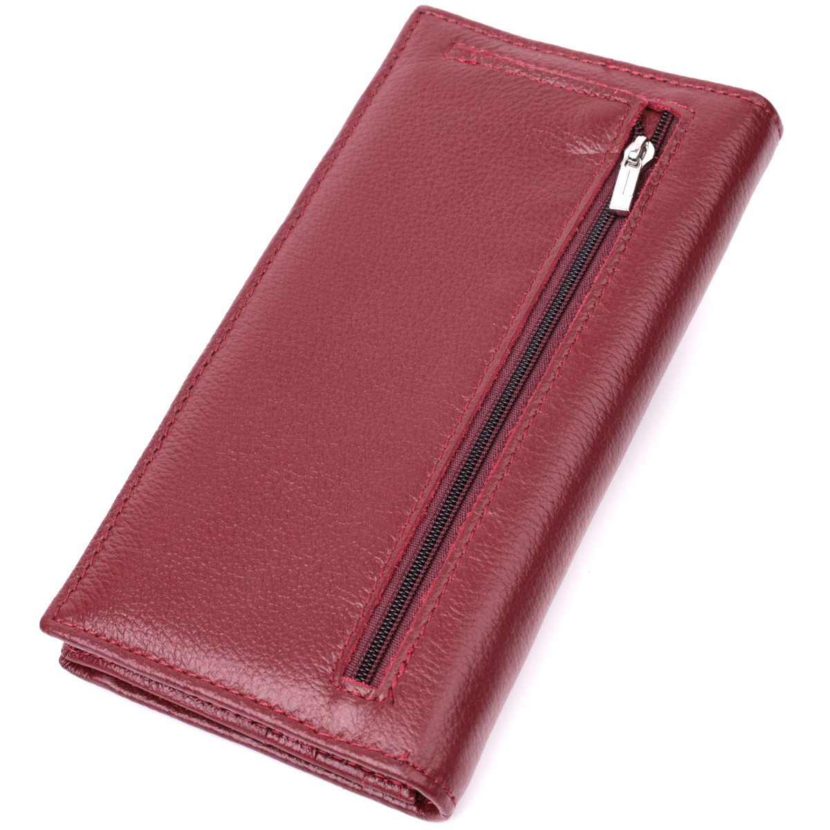 Кошелек женский кожаный St Leather 22688 бордовый фото6