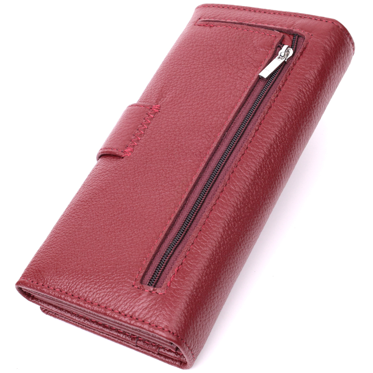 Гаманець жіночий шкіряний St Leather 22697 бордовий фото2