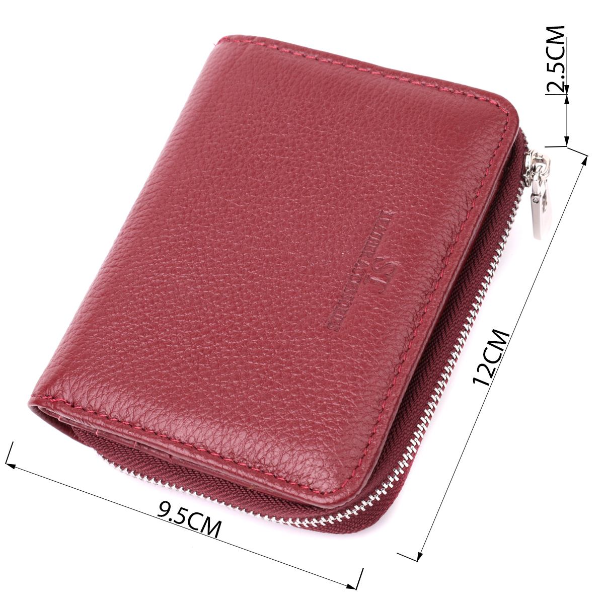 Гаманець жіночий шкіряний St Leather 22698 бордовий фото3