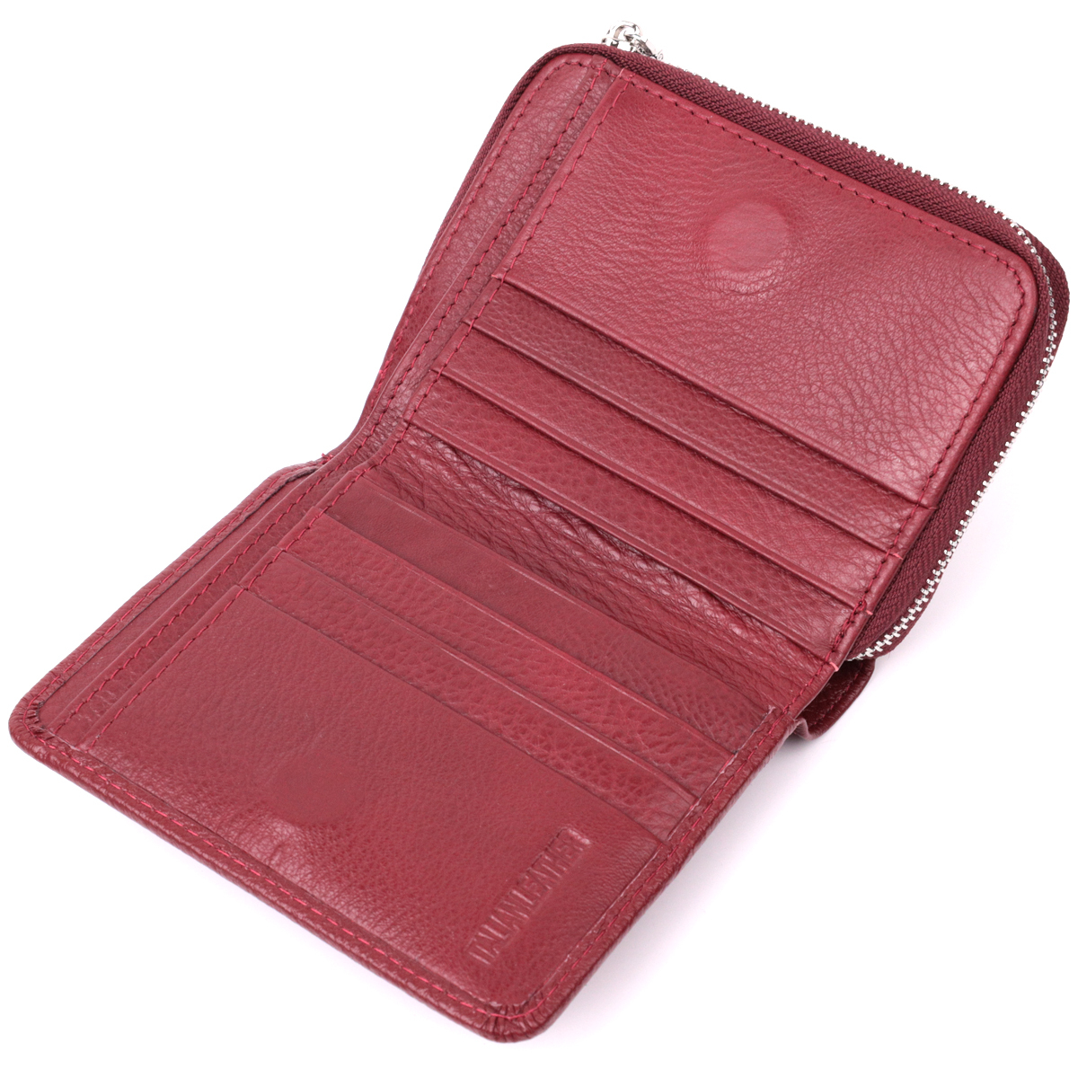 Гаманець жіночий шкіряний St Leather 22698 бордовий фото5