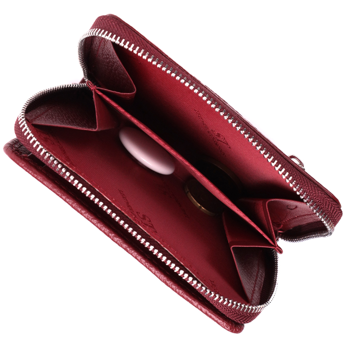 Гаманець жіночий шкіряний St Leather 22698 бордовий фото7