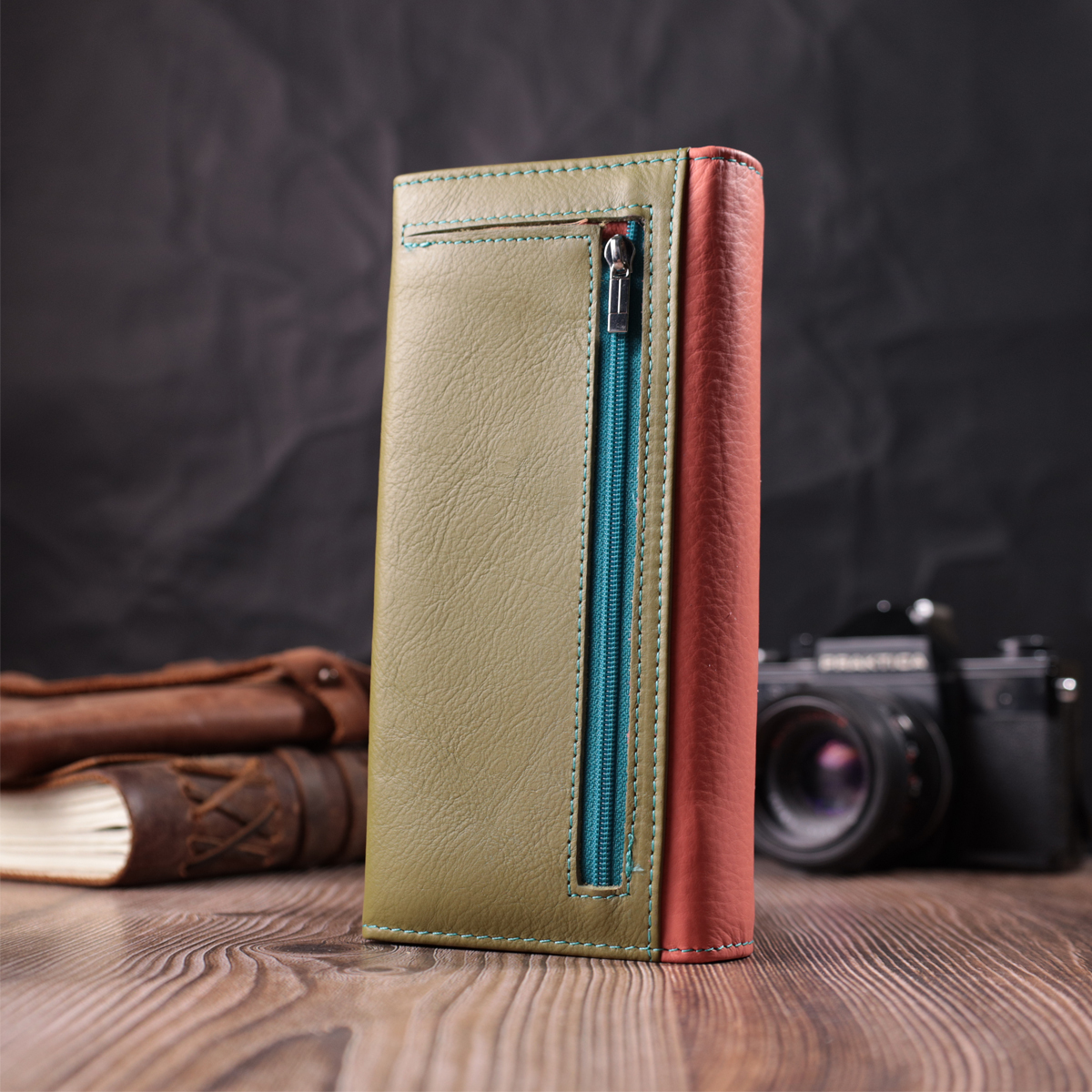 Кошелек женский кожаный St Leather 16813 разноцветный фото10