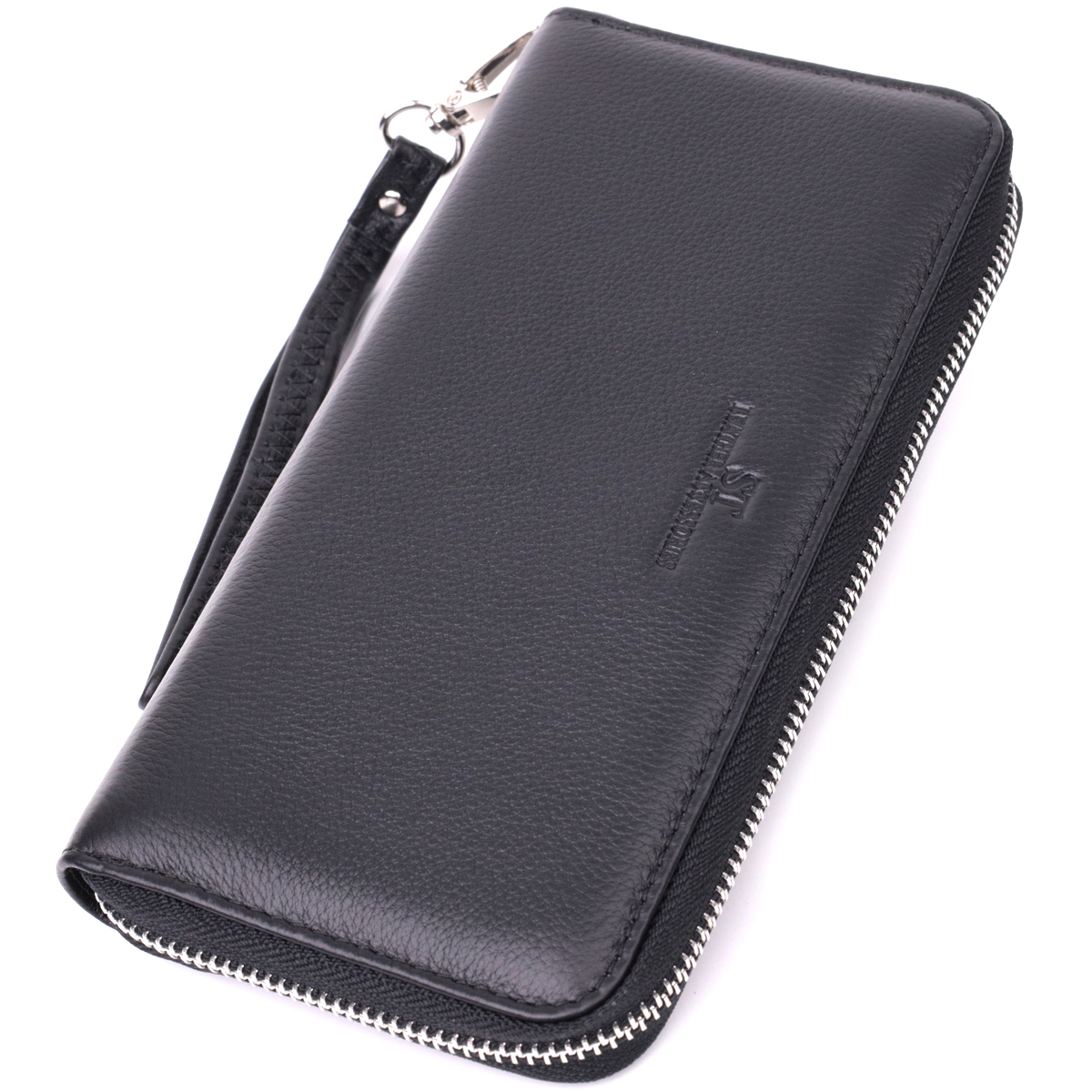 Кошелек кожаный St Leather 22703 черный фото5