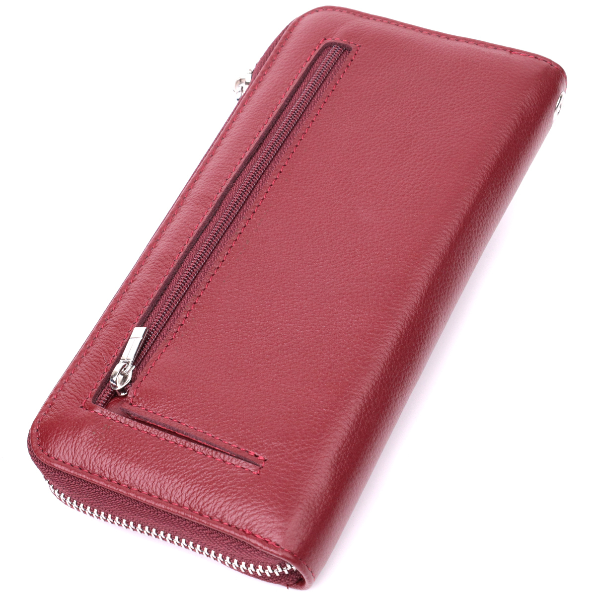 Кошелек женский кожаный St Leather 22704 бордовый фото2
