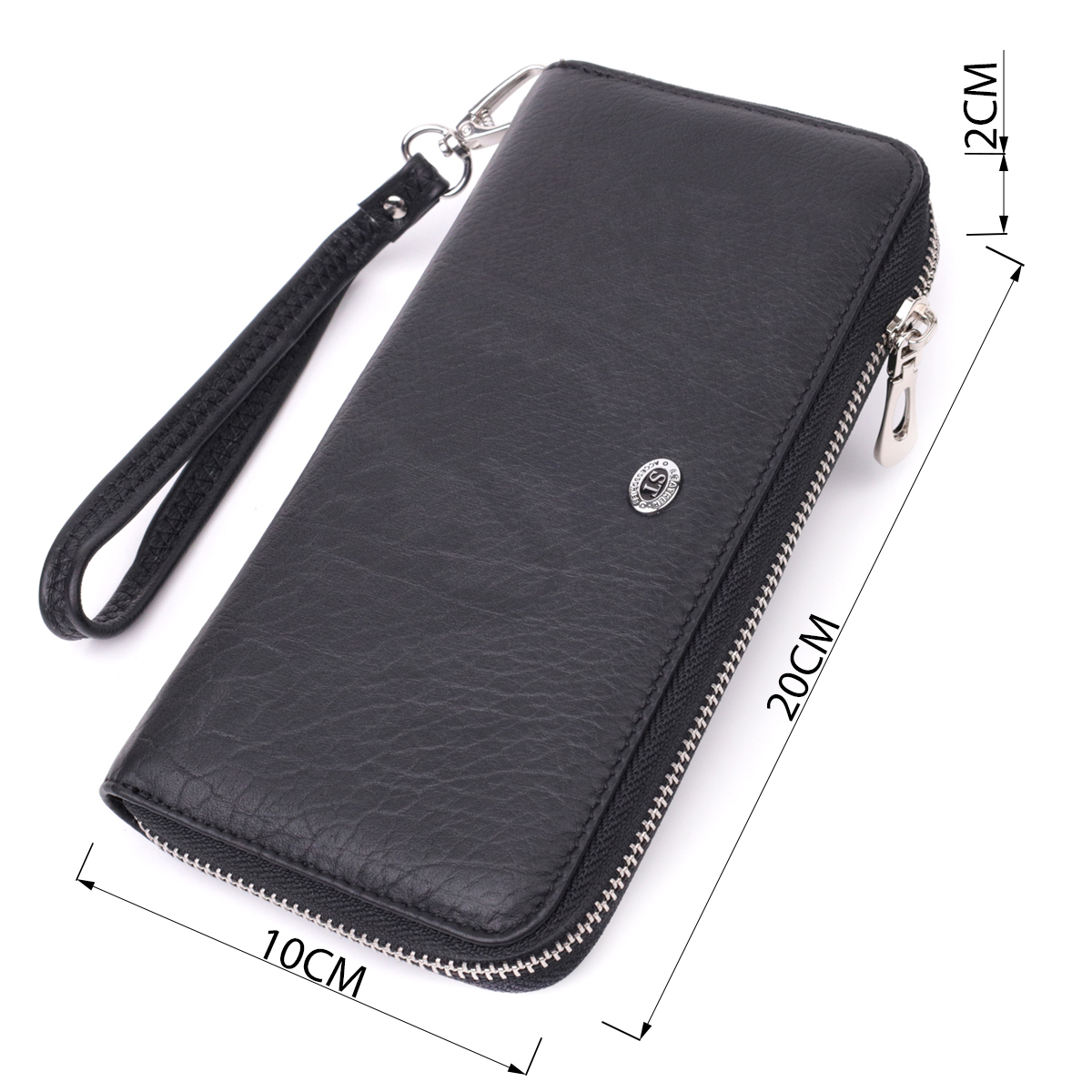 Кошелек кожаный St Leather 22706 черный фото6