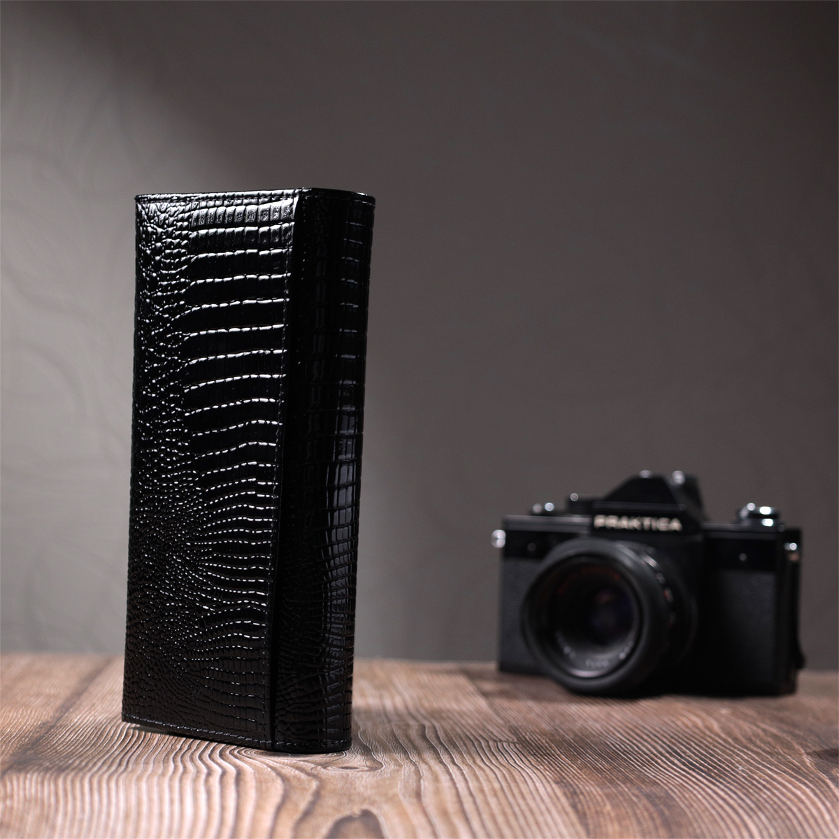 Гаманець жіночий шкіряний St Leather 22732 чорний фото11