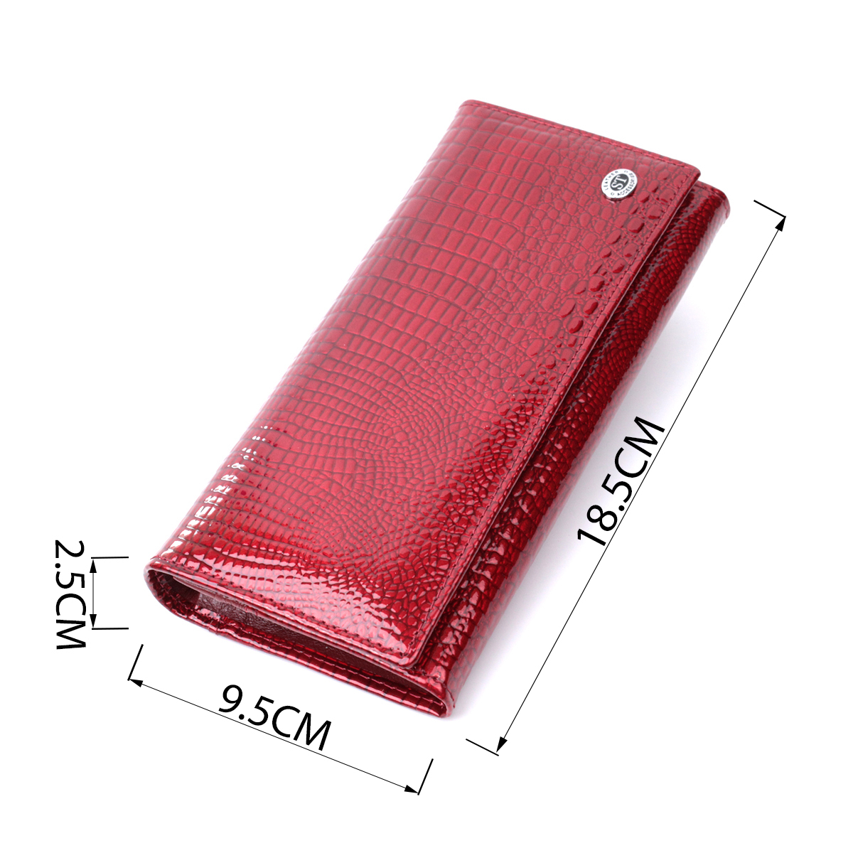 Гаманець жіночий шкіряний St Leather 22733 червоний фото3