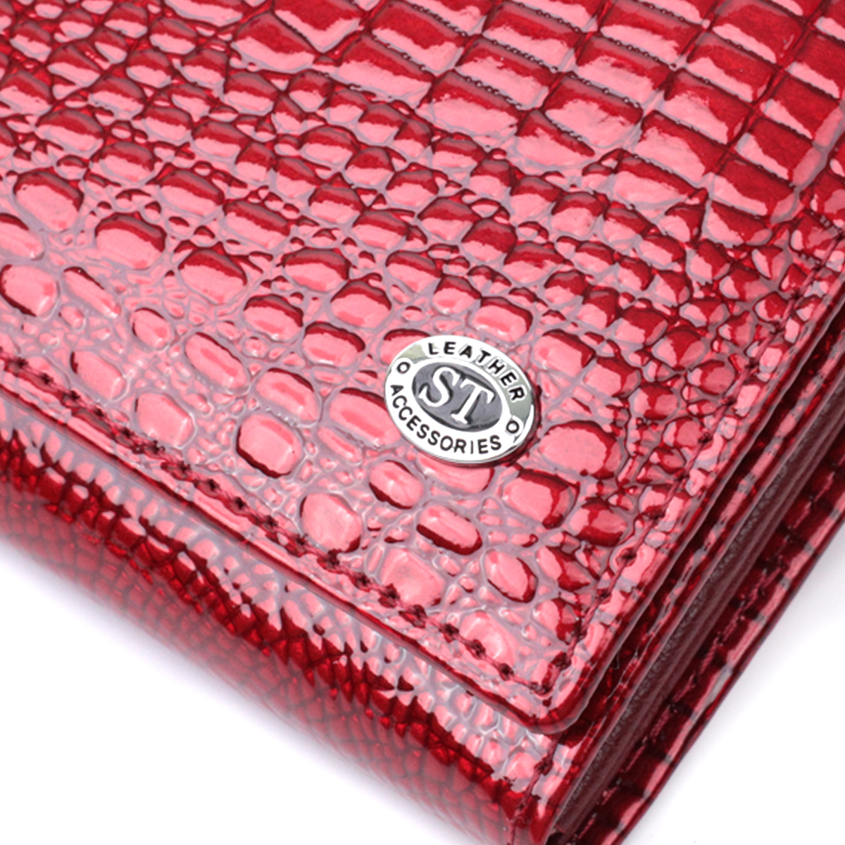 Гаманець жіночий шкіряний St Leather 22733 червоний фото5