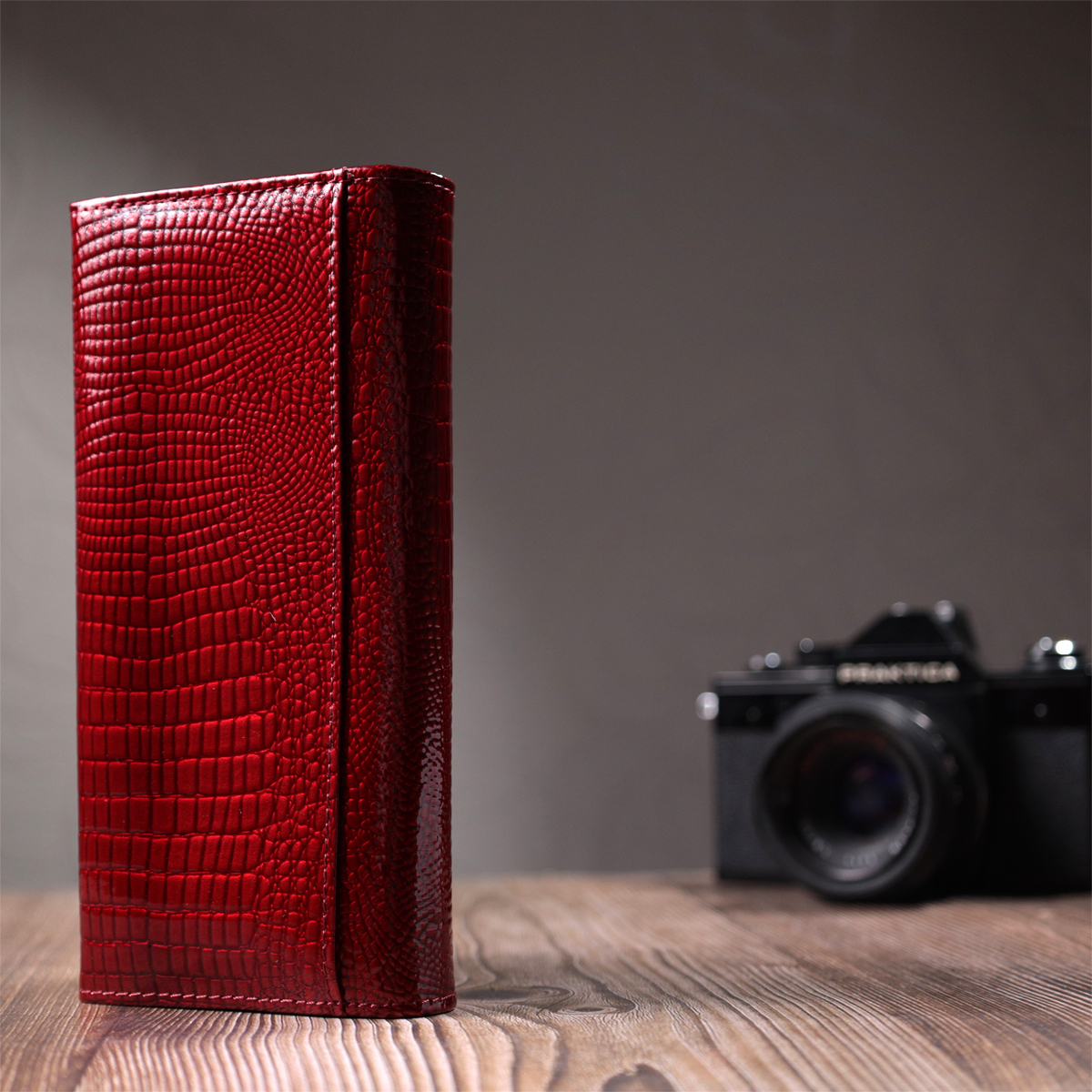 Гаманець жіночий шкіряний St Leather 22733 червоний фото11