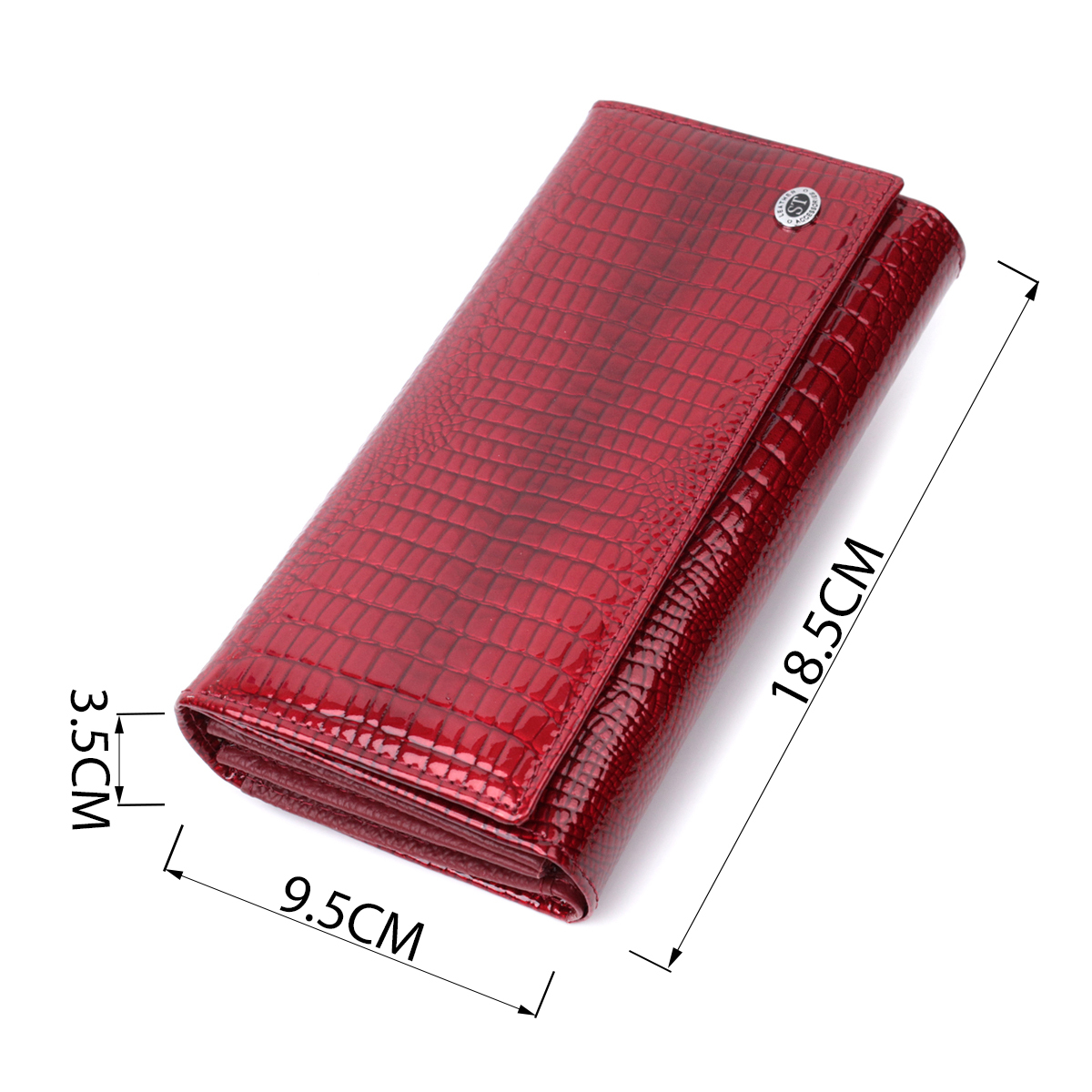 Гаманець жіночий шкіряний St Leather 22734 червоний фото7