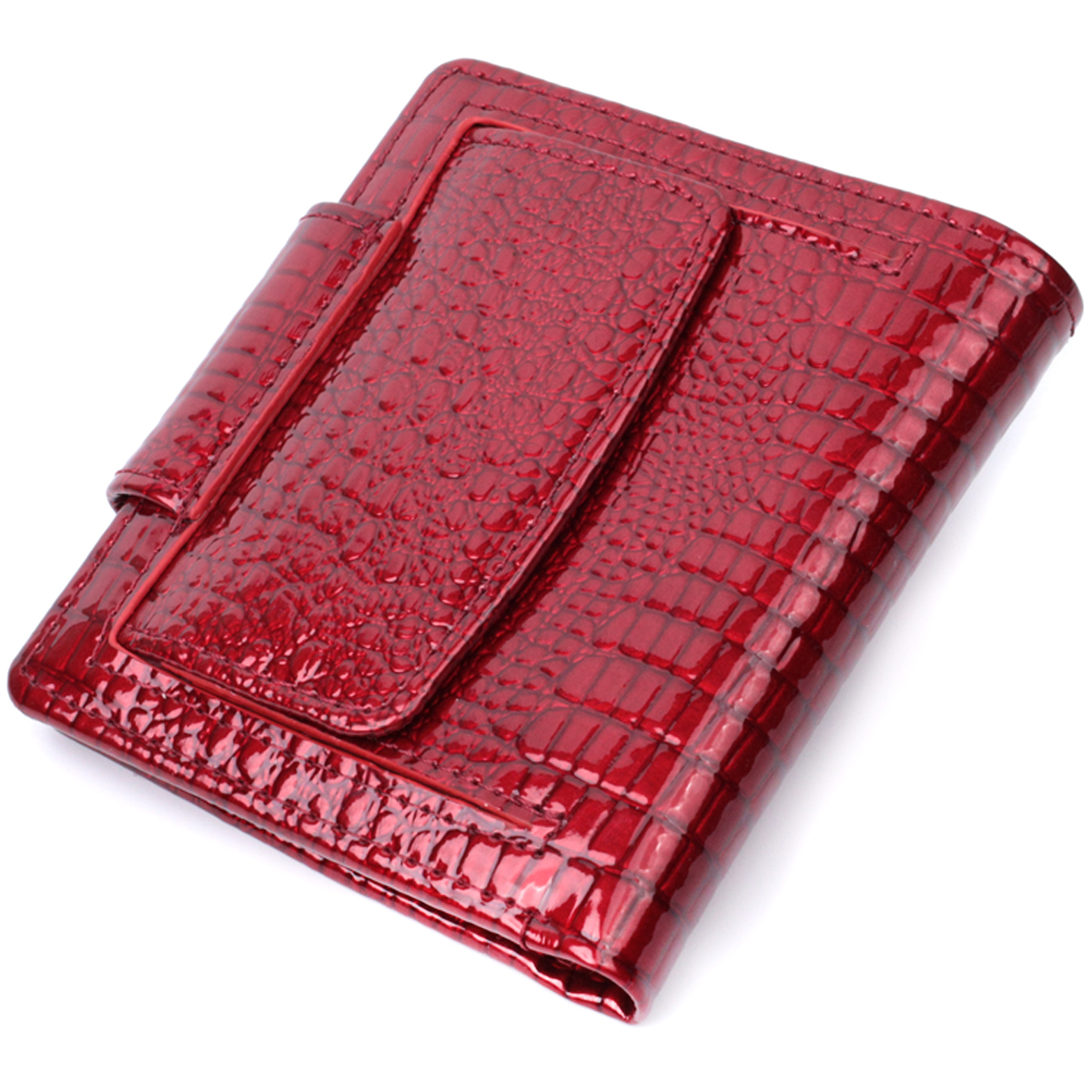 Кошелек женский кожаный St Leather 22740 красный фото6