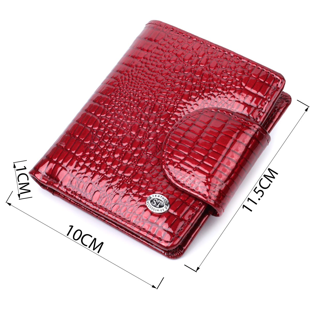 Кошелек женский кожаный St Leather 22740 красный фото7