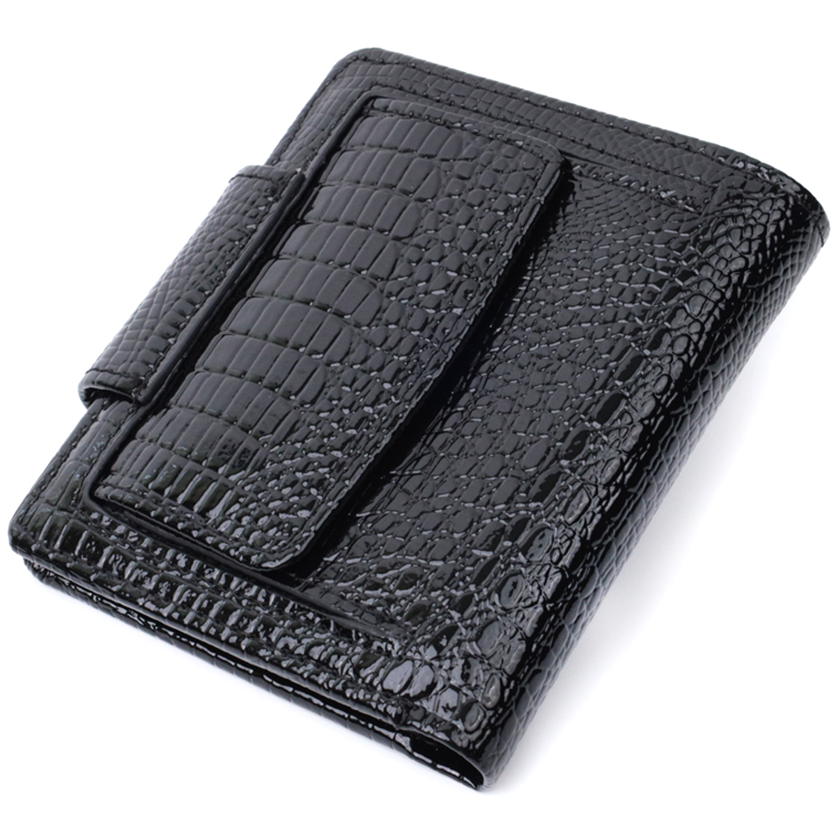 Гаманець жіночий шкіряний St Leather 22741 чорний фото5