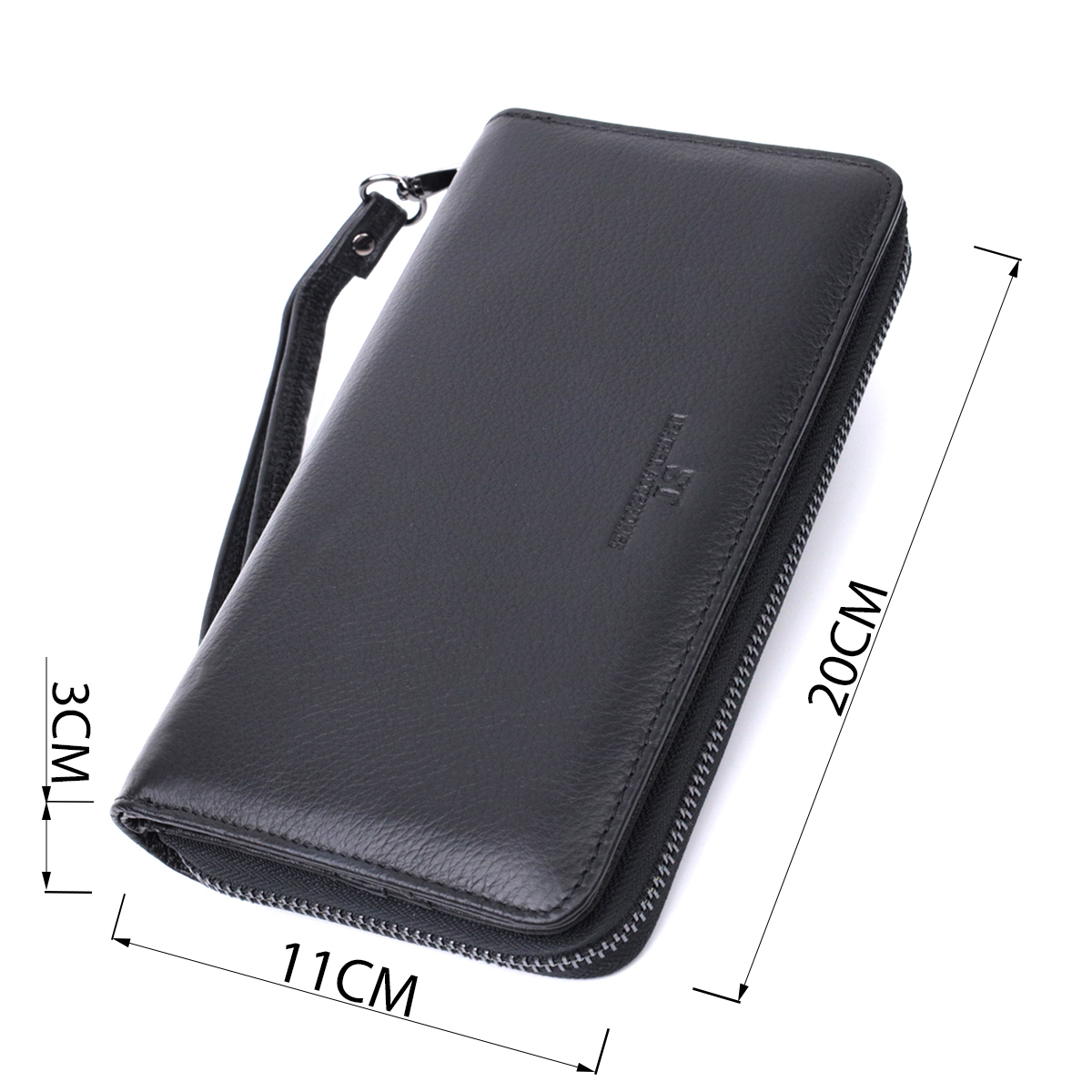 Гаманець чоловічий шкіряний St Leather 22823 чорний фото3