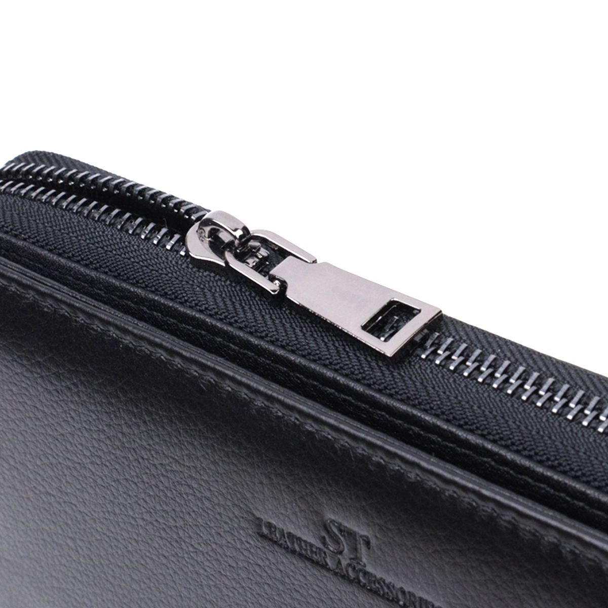 Гаманець чоловічий шкіряний St Leather 22823 чорний фото5