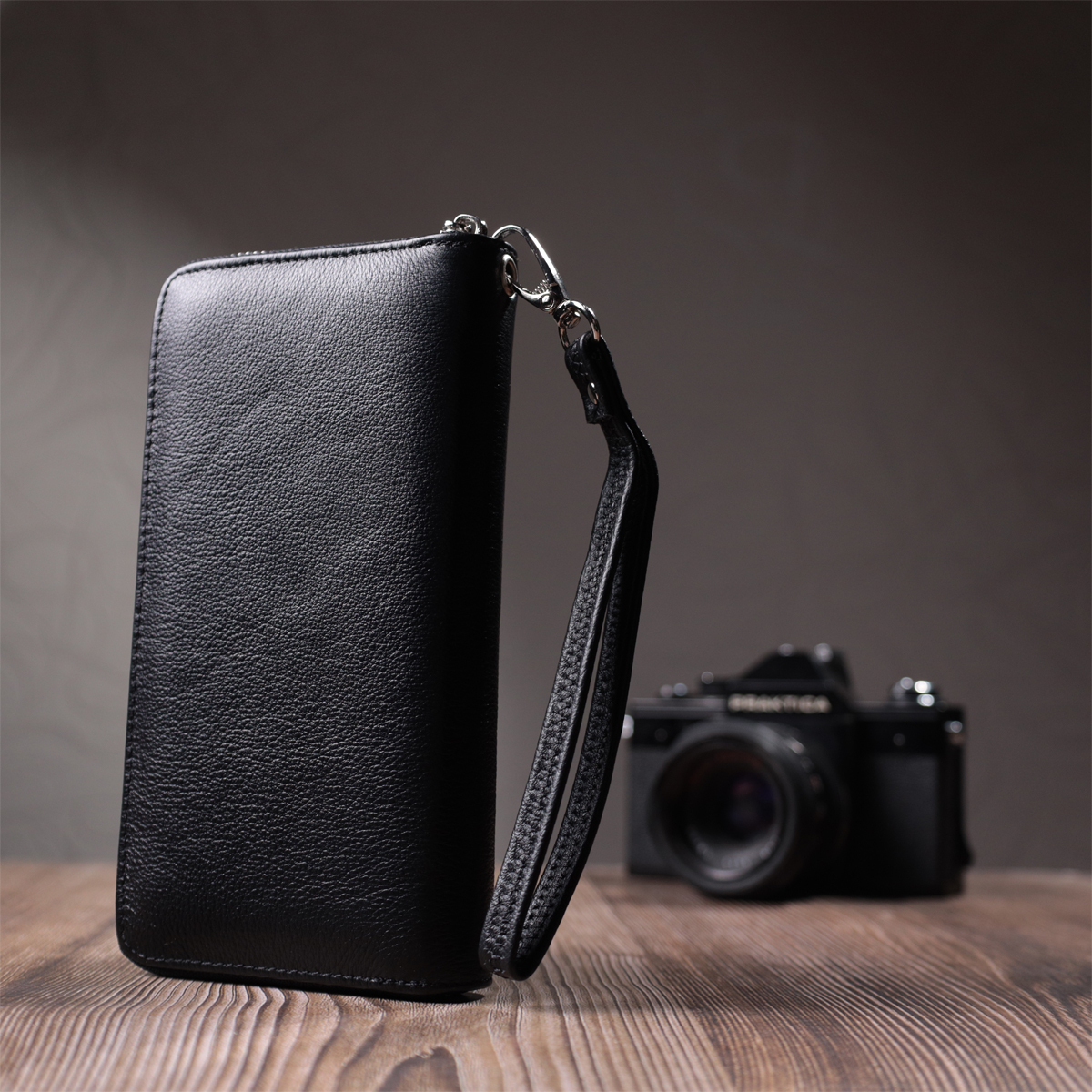 Кошелек кожаный St Leather 15083 черный фото14