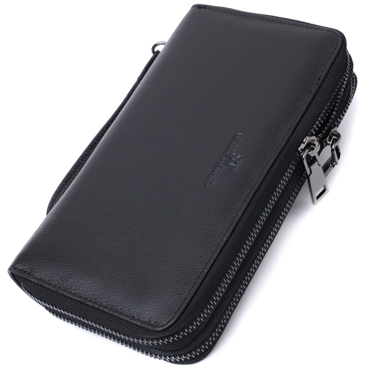 Гаманець чоловічий шкіряний St Leather 22853 чорний фото5