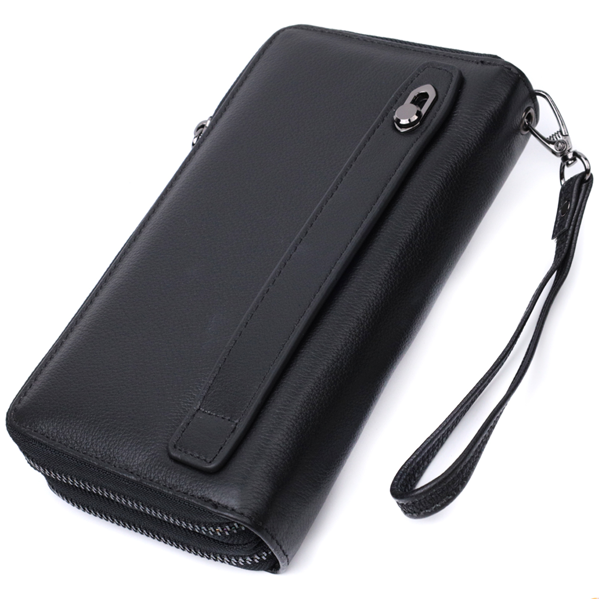 Гаманець чоловічий шкіряний St Leather 22853 чорний фото6