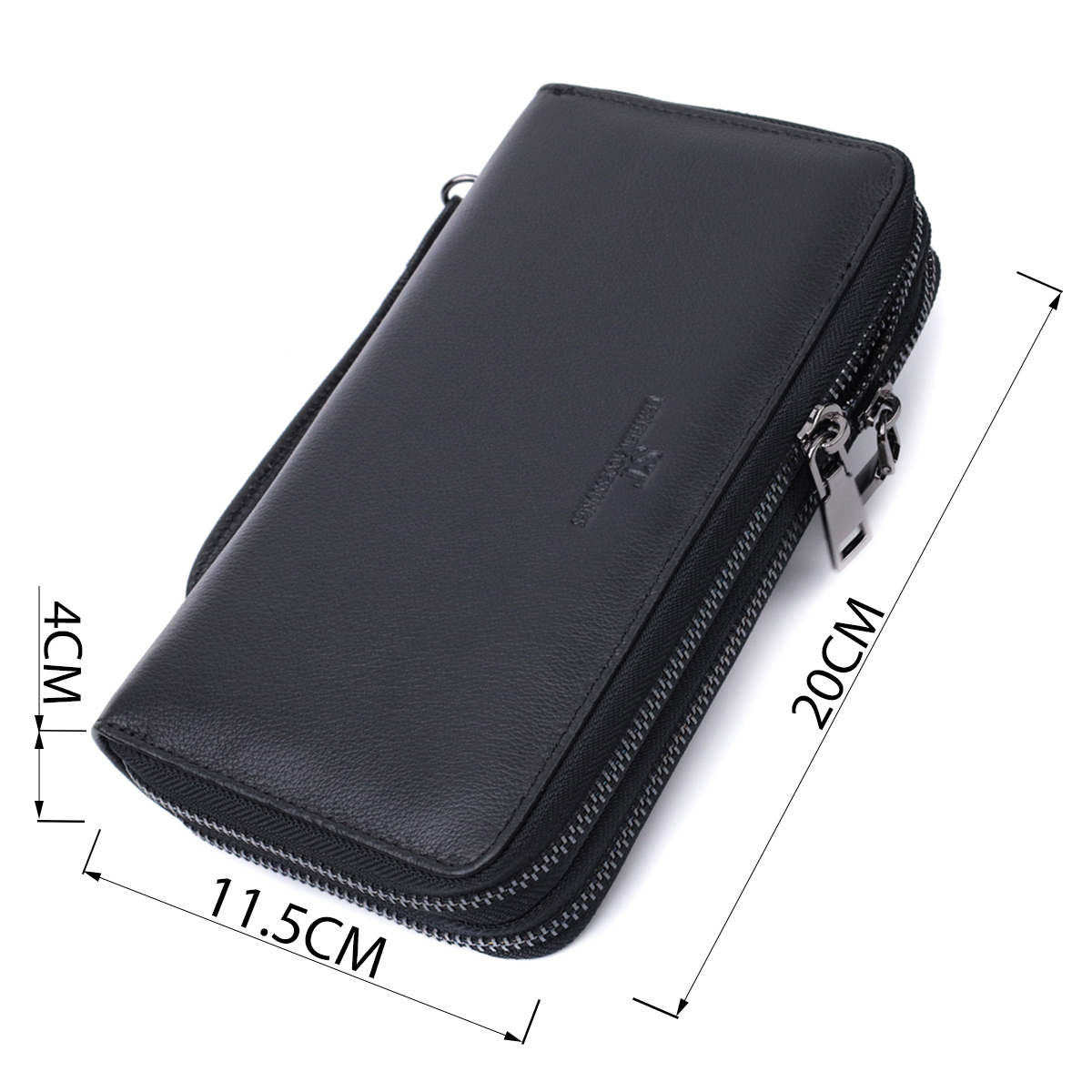 Гаманець чоловічий шкіряний St Leather 22853 чорний фото7