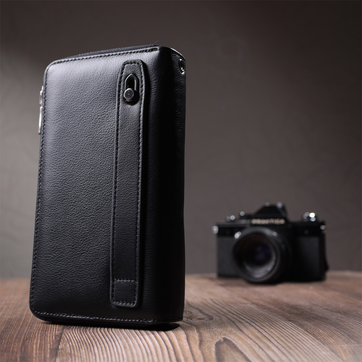 Гаманець чоловічий шкіряний St Leather 22853 чорний фото15