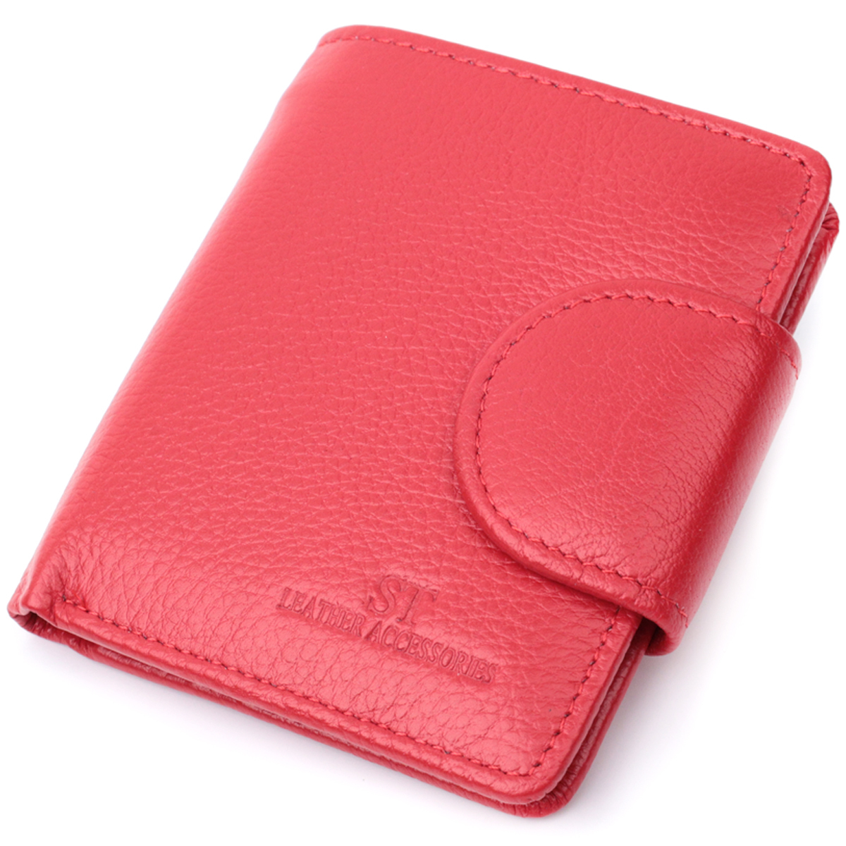 Гаманець жіночий шкіряний St Leather 22855 червоний фото4