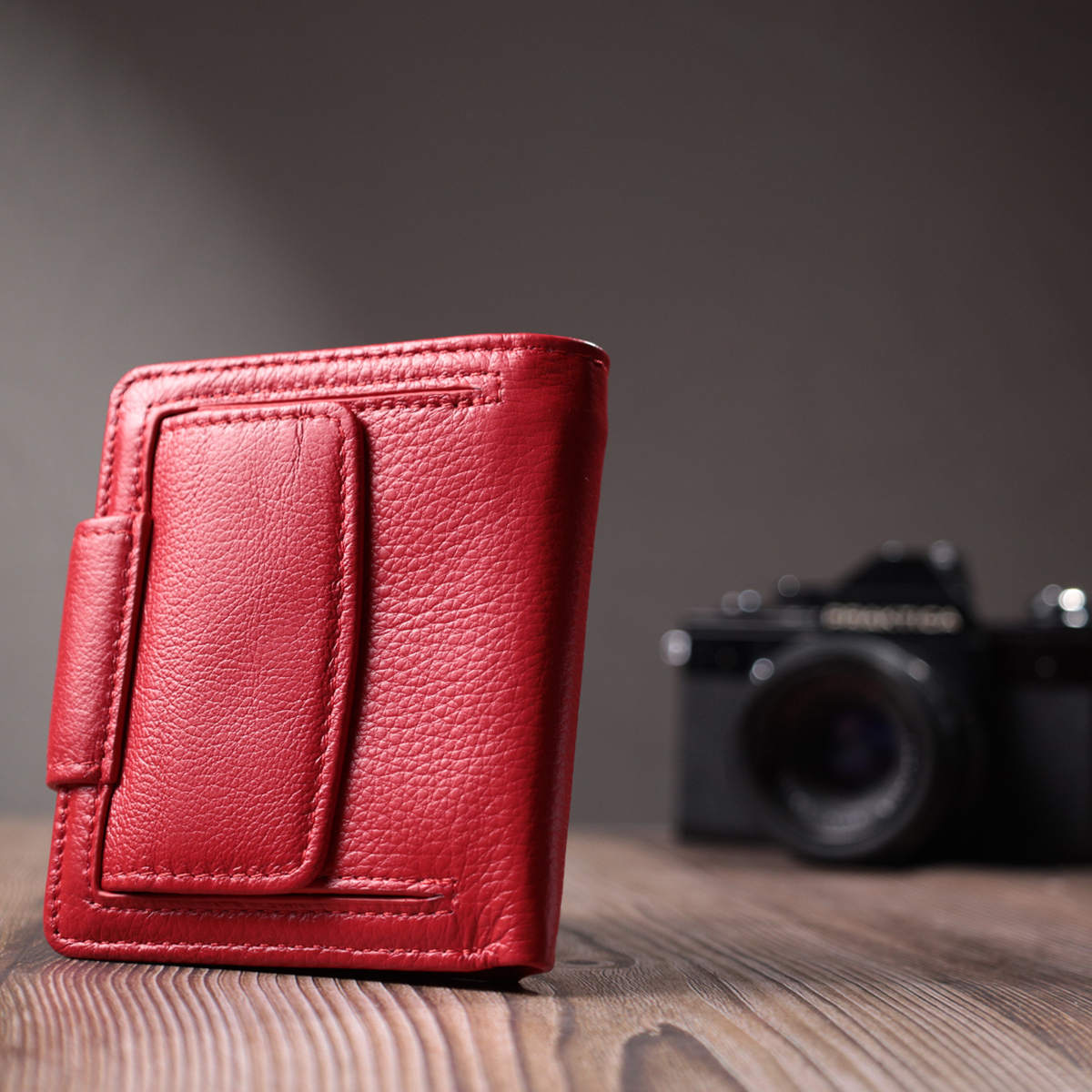 Гаманець жіночий шкіряний St Leather 22855 червоний фото13