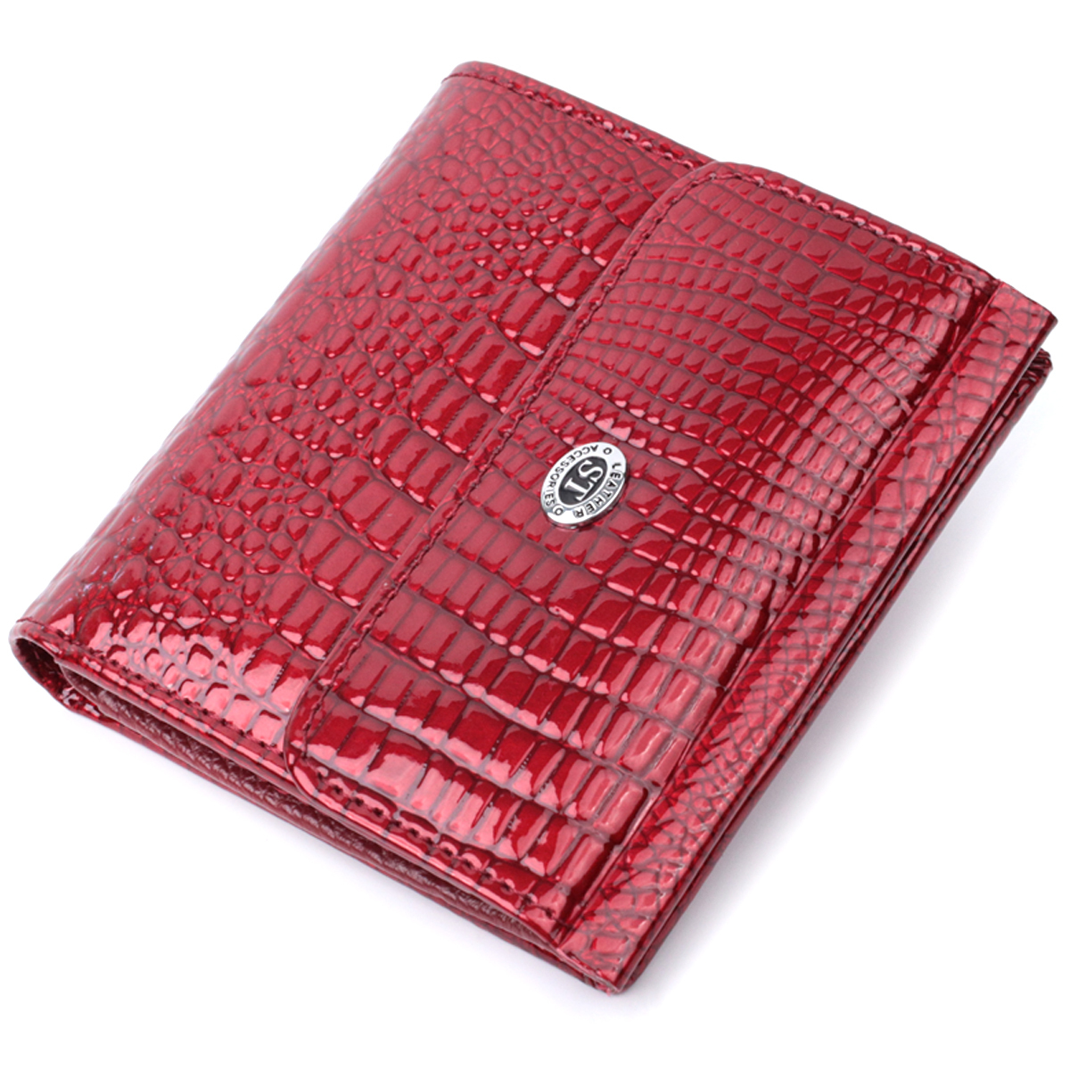 Гаманець жіночий шкіряний St Leather 22860 червоний фото5