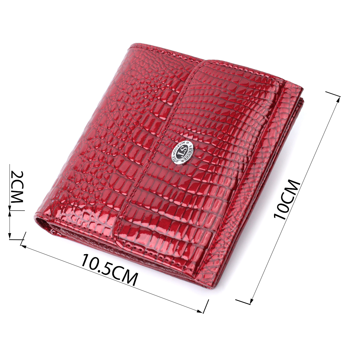 Гаманець жіночий шкіряний St Leather 22860 червоний фото7
