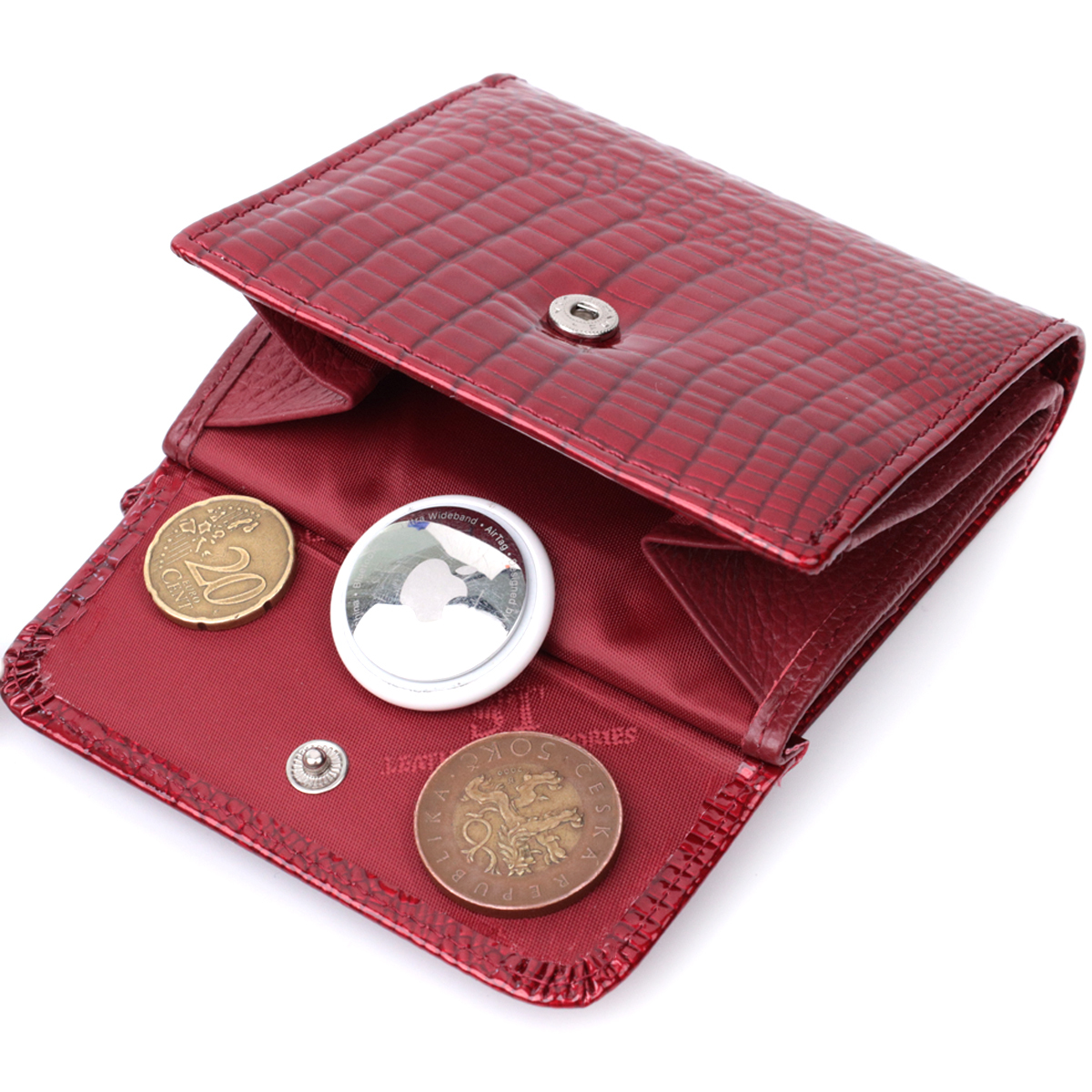 Гаманець жіночий шкіряний St Leather 22860 червоний фото9