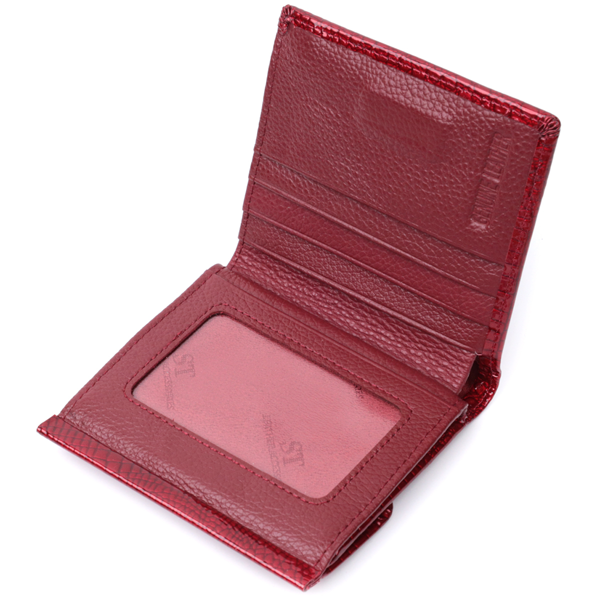 Гаманець жіночий шкіряний St Leather 22860 червоний фото10